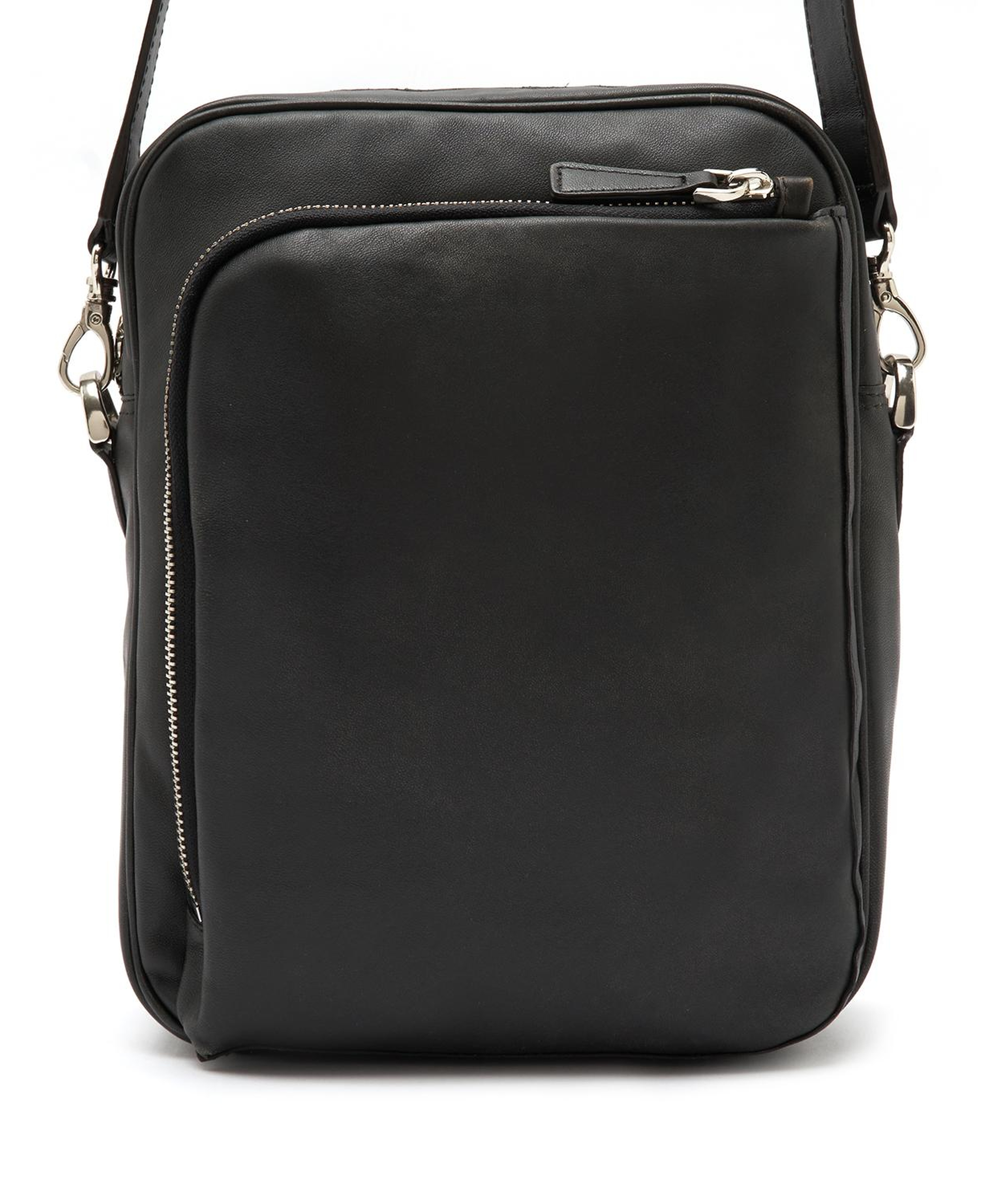 Burg Siyah Erkek Deri Postacı Çantası