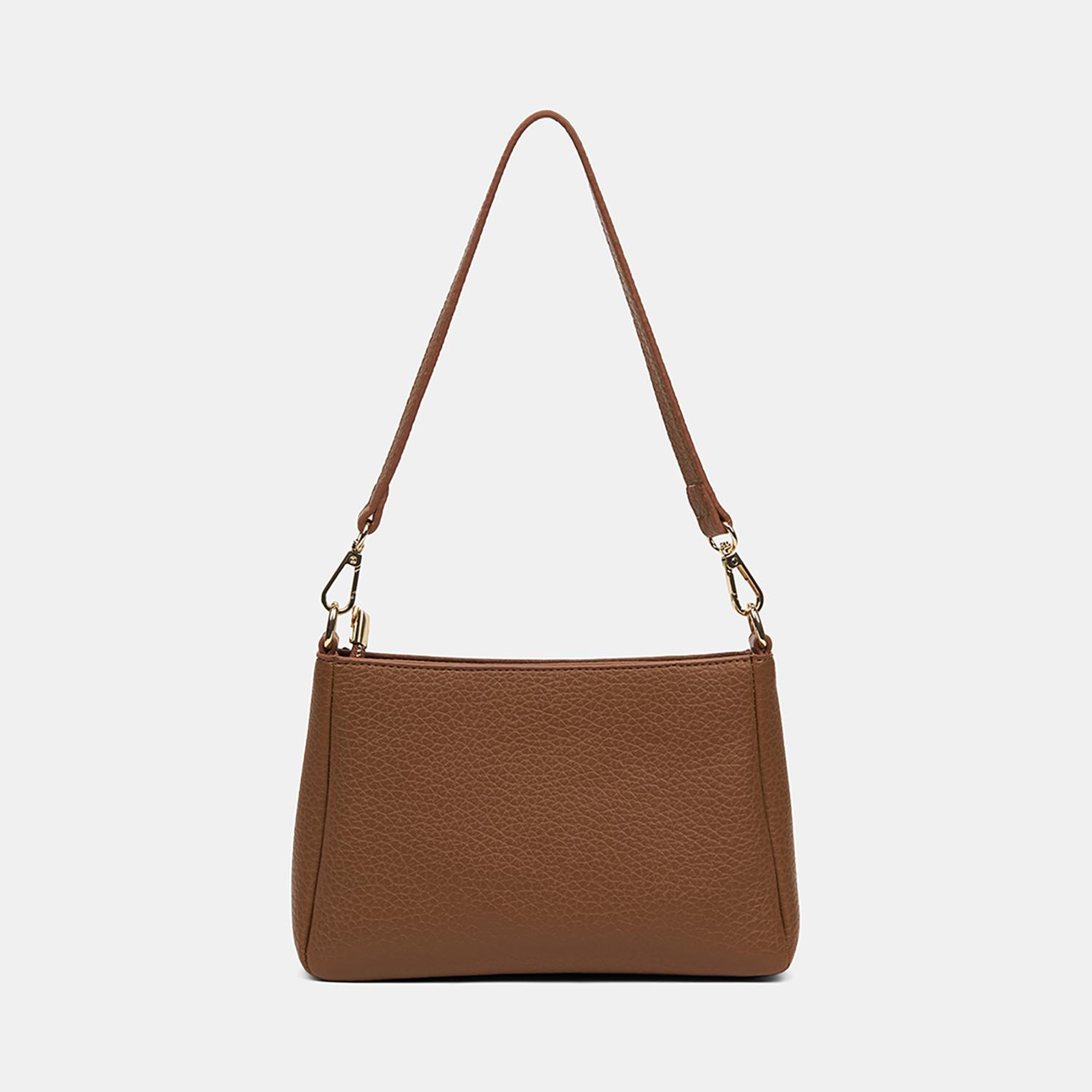 Kadın Taba Dokulu Fermuar Detaylı Postacı Çantası