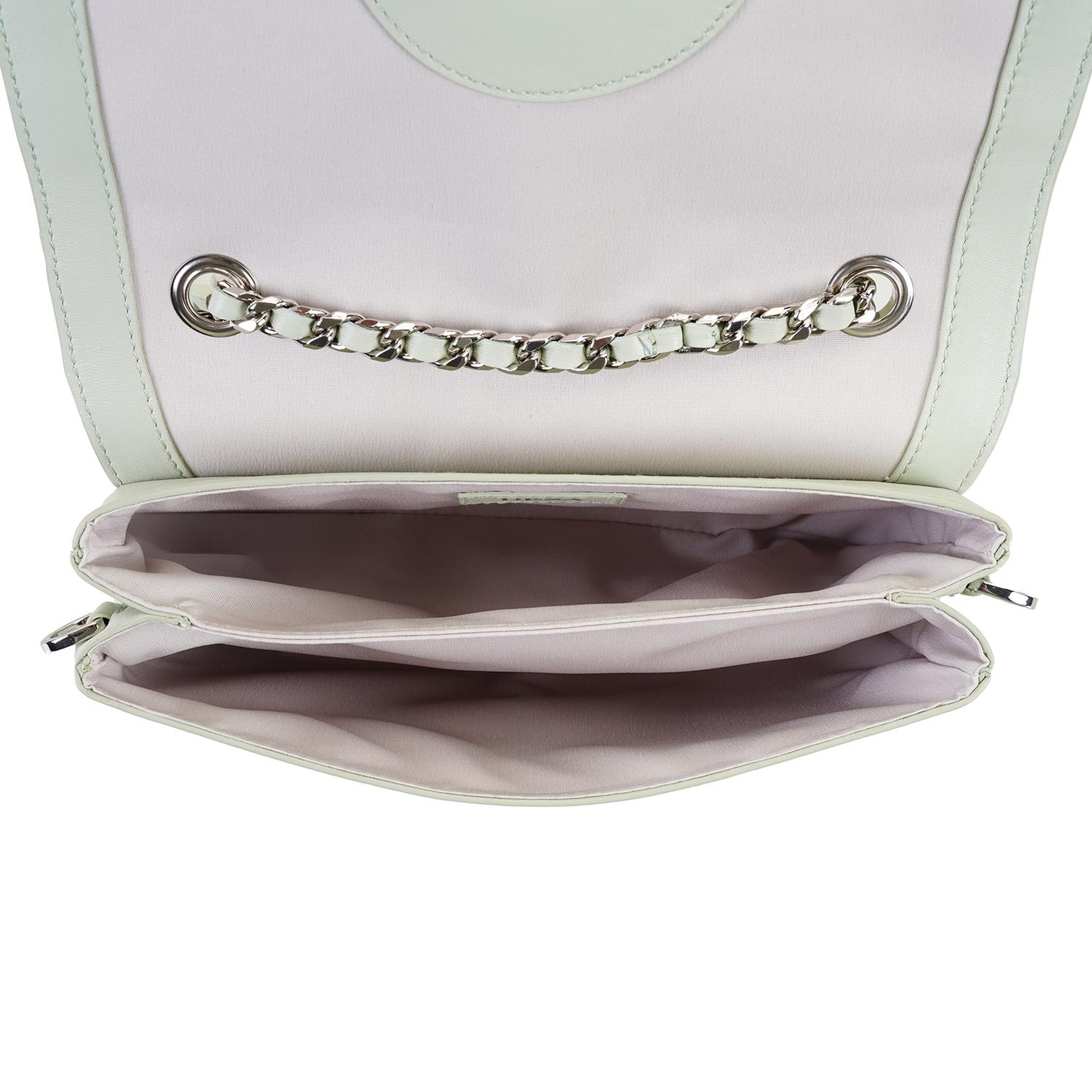 Karla Yeşil Kadın Deri Omuz Çantası