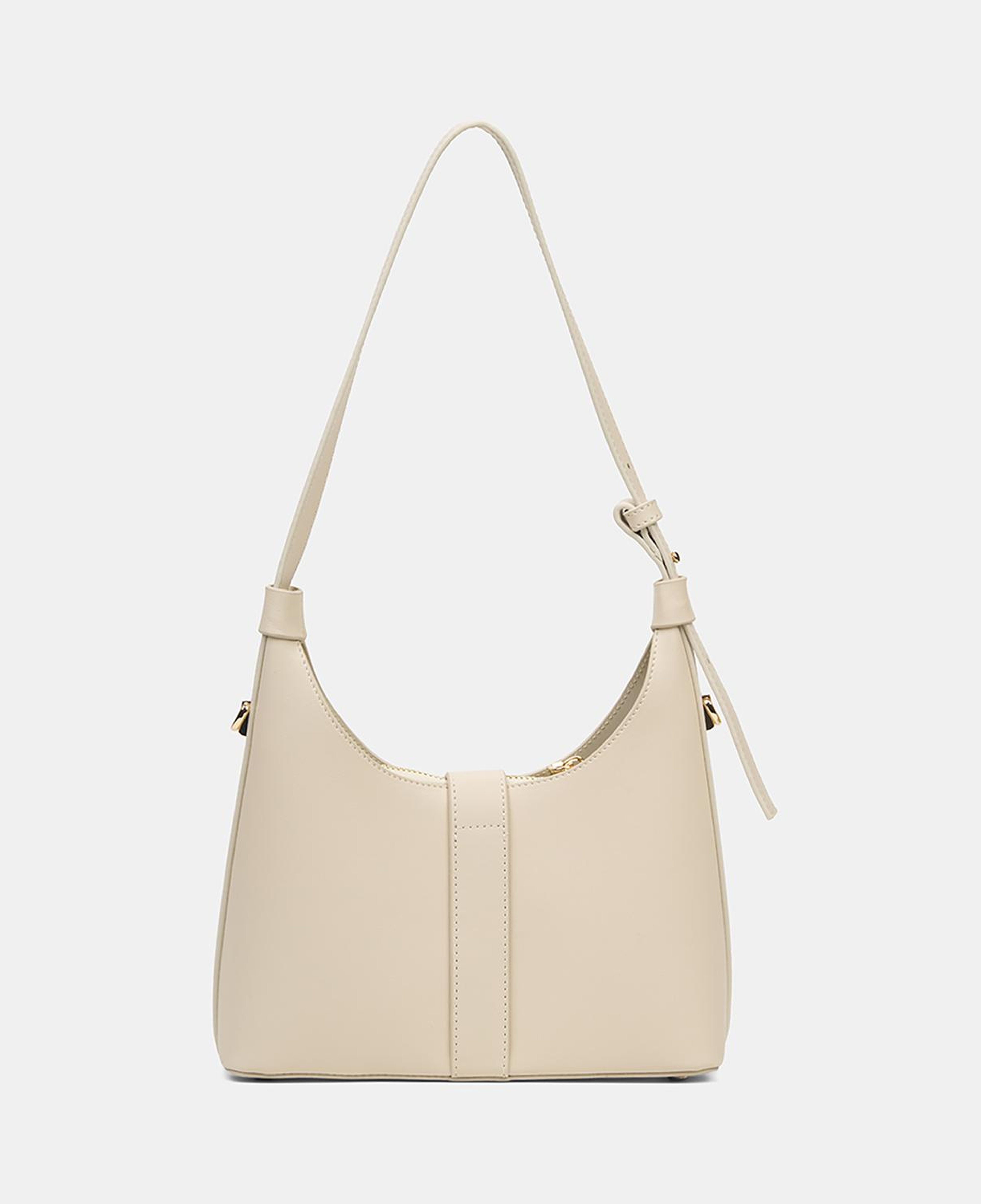 Kadın Ekru Gold Kilit Detaylı Omuz Çantası