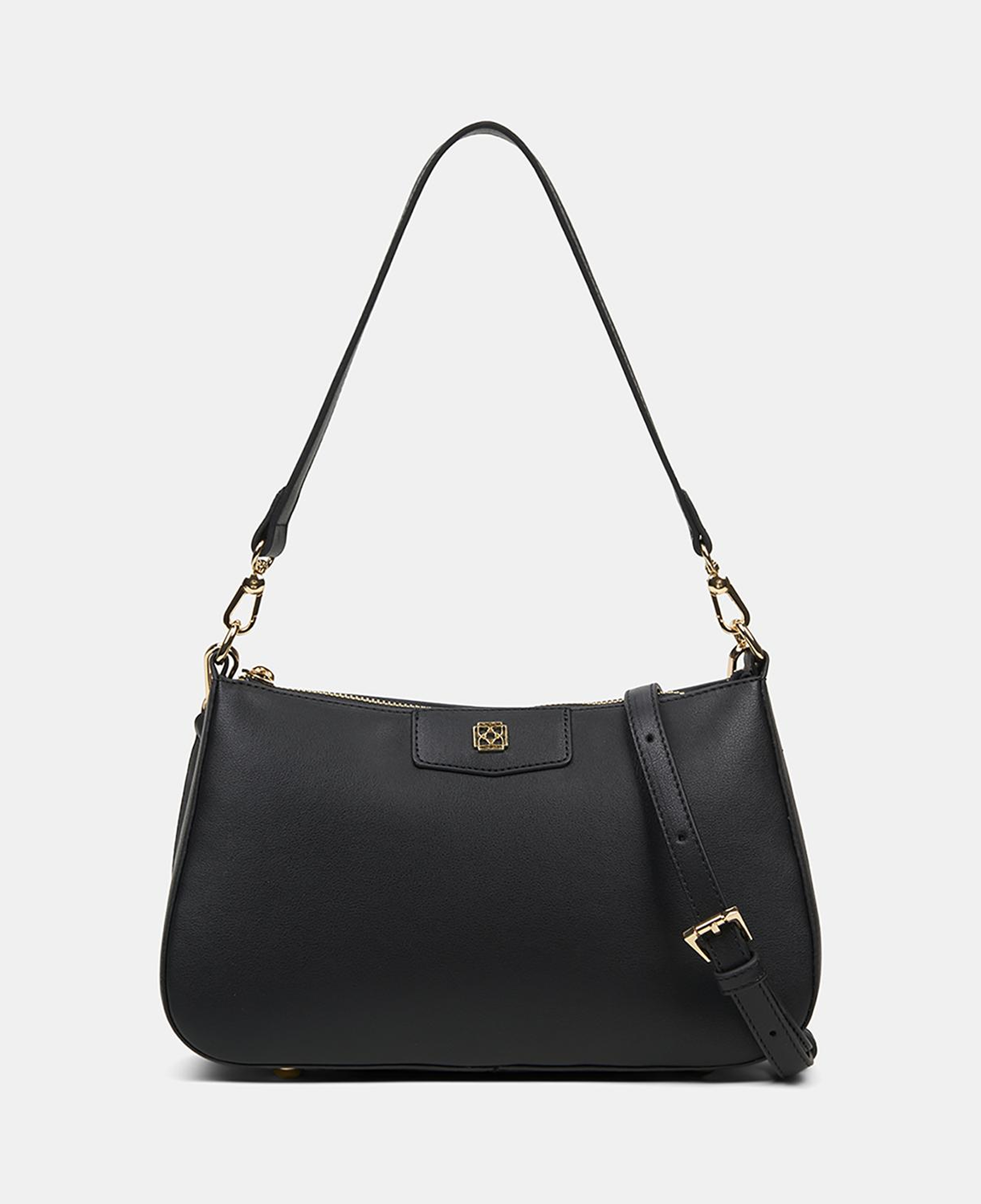 Kadın Siyah Ayarlanabilir Askılı Omuz Çantası