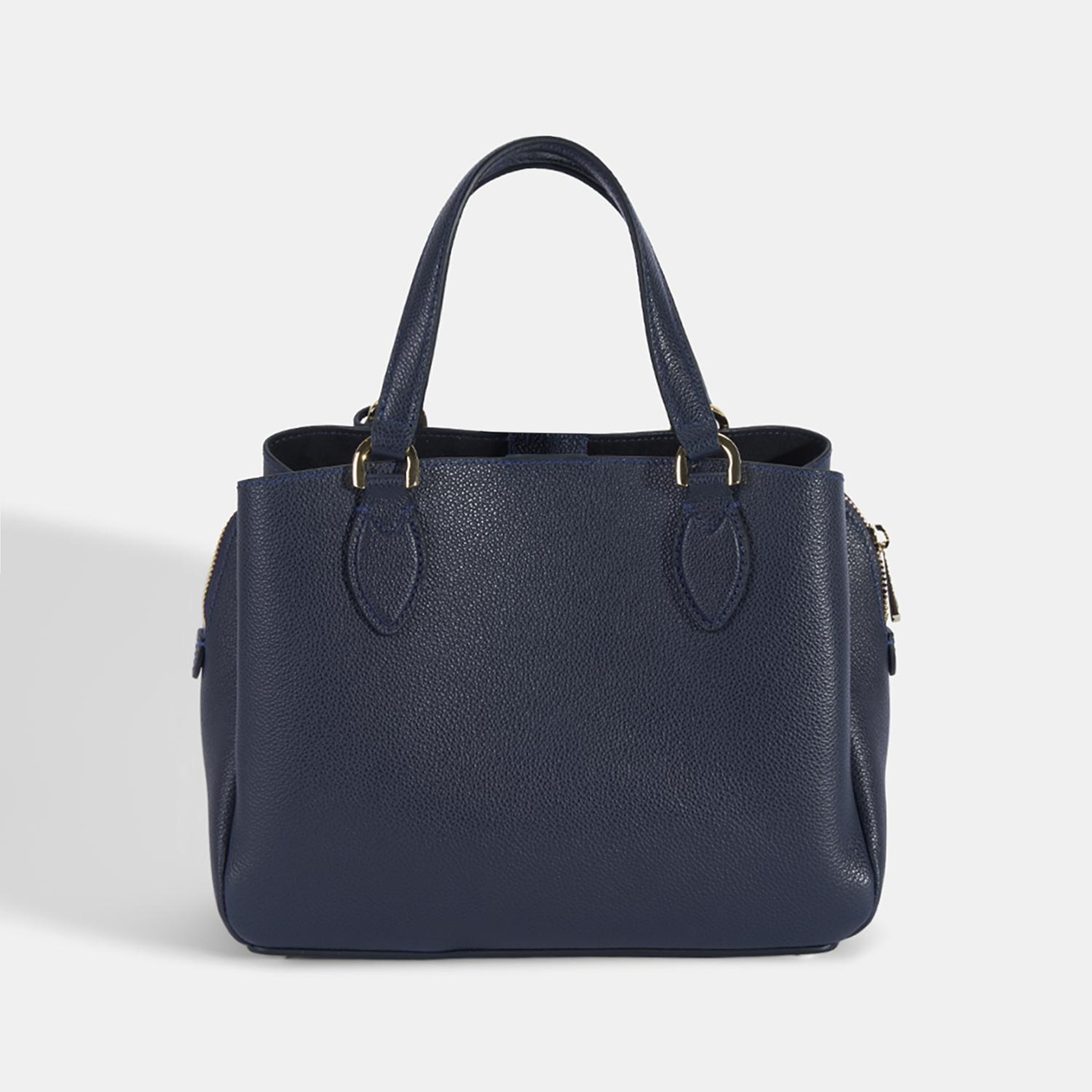 Kadın Lacivert D Logolu Deri El Çantası