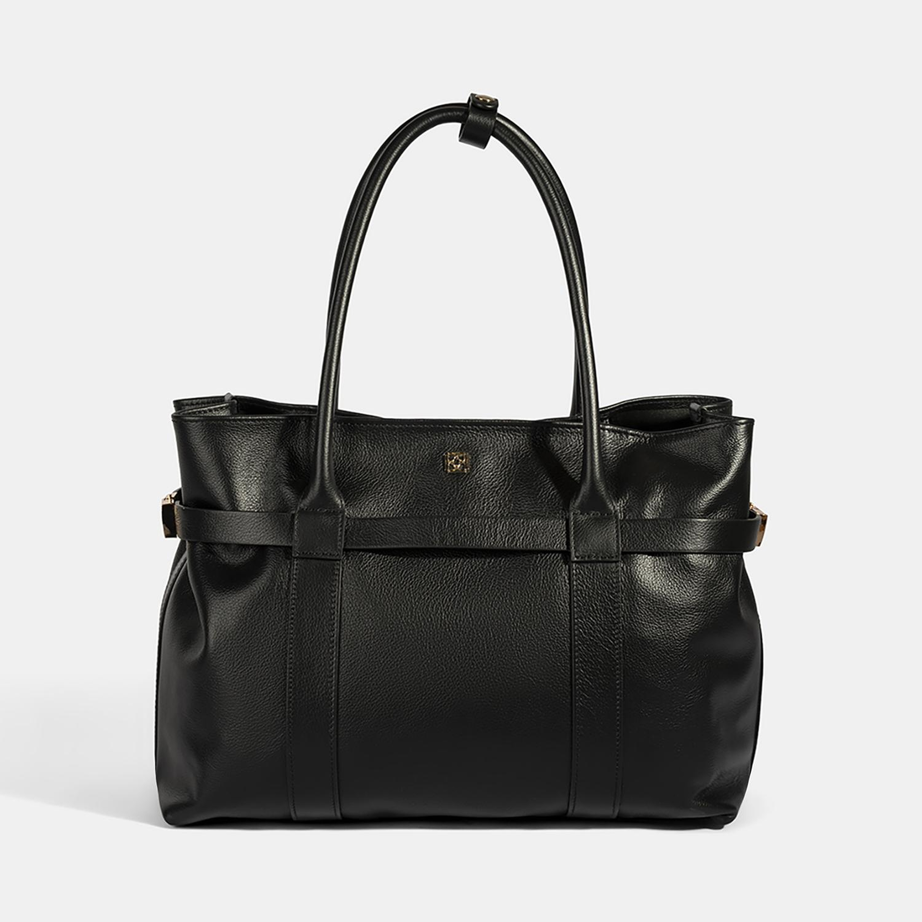 Kadın Siyah Cüzdan Aksesuarlı Deri Omuz Çantası