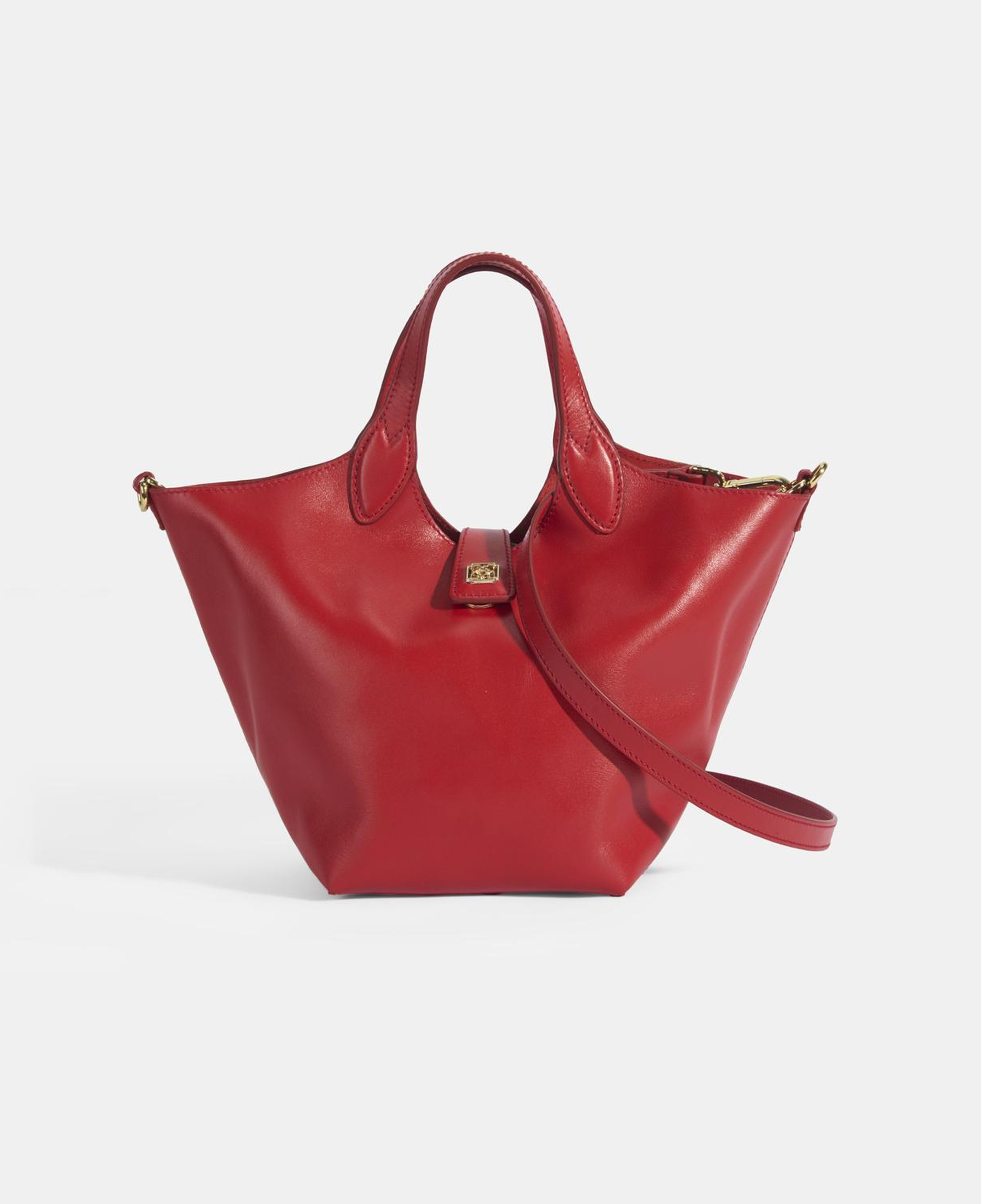 Kadın Kırmızı Deri Omuz Çantası