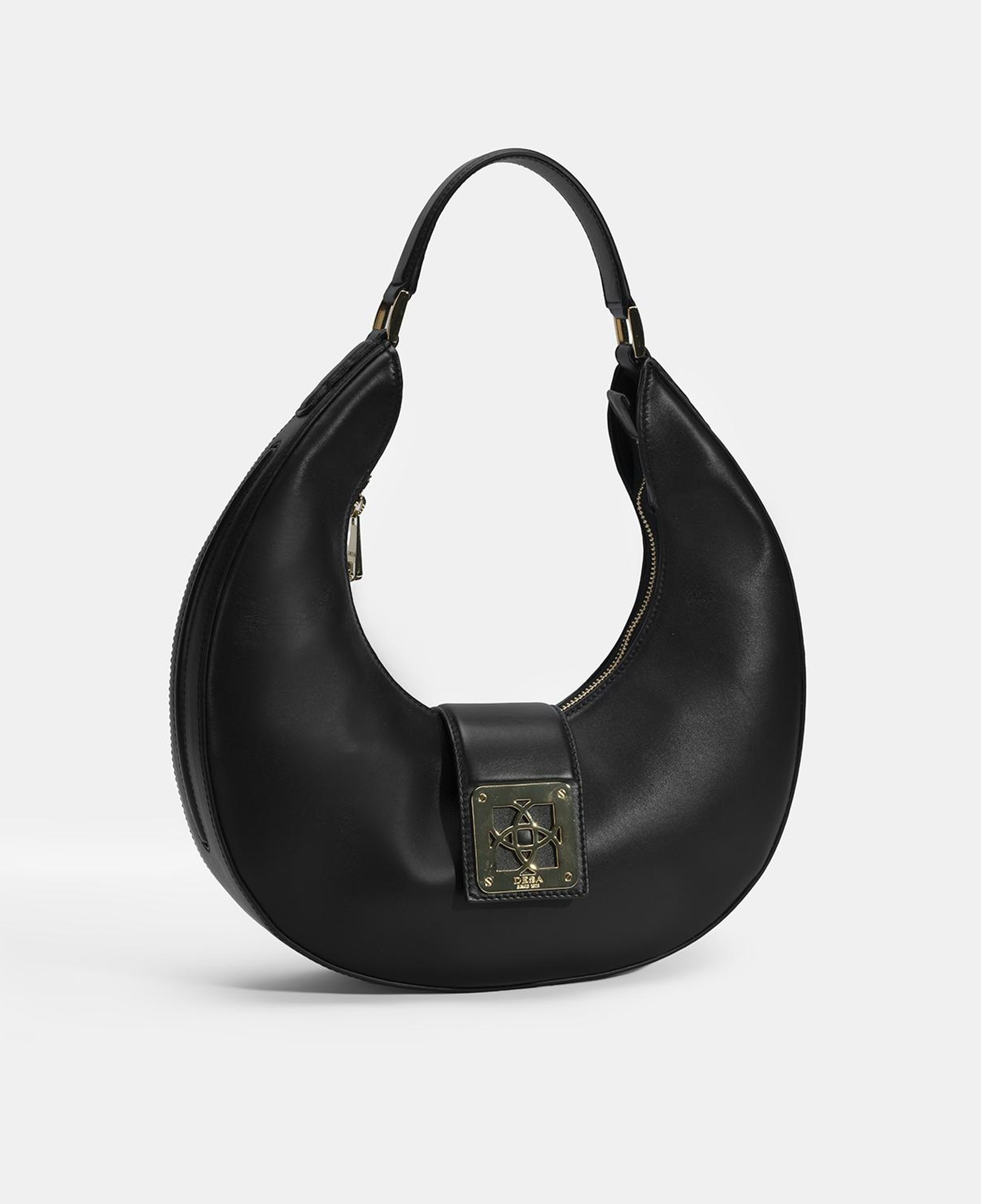 Kadın Siyah Deri Omuz Çantası