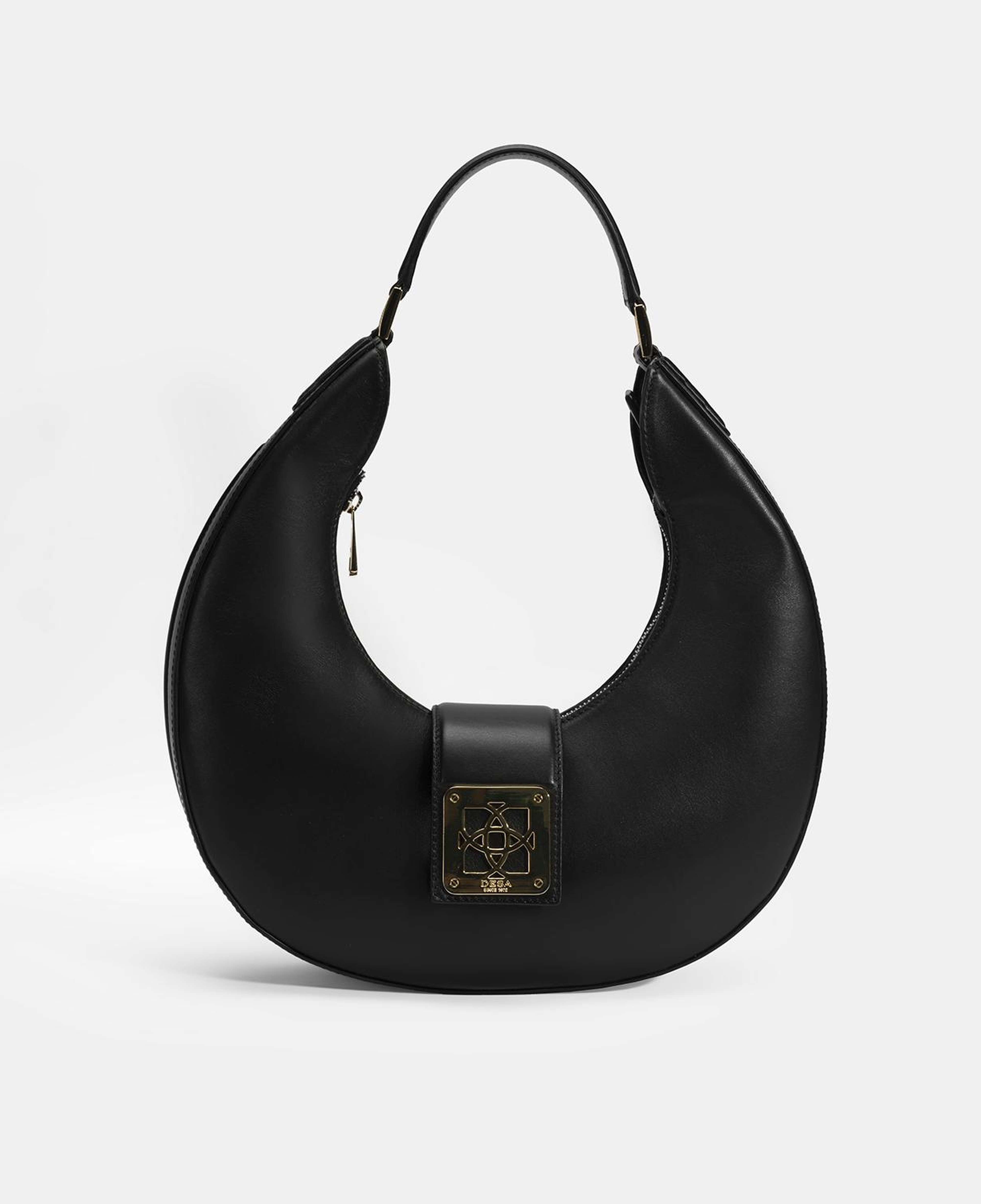 Kadın Siyah Deri Omuz Çantası