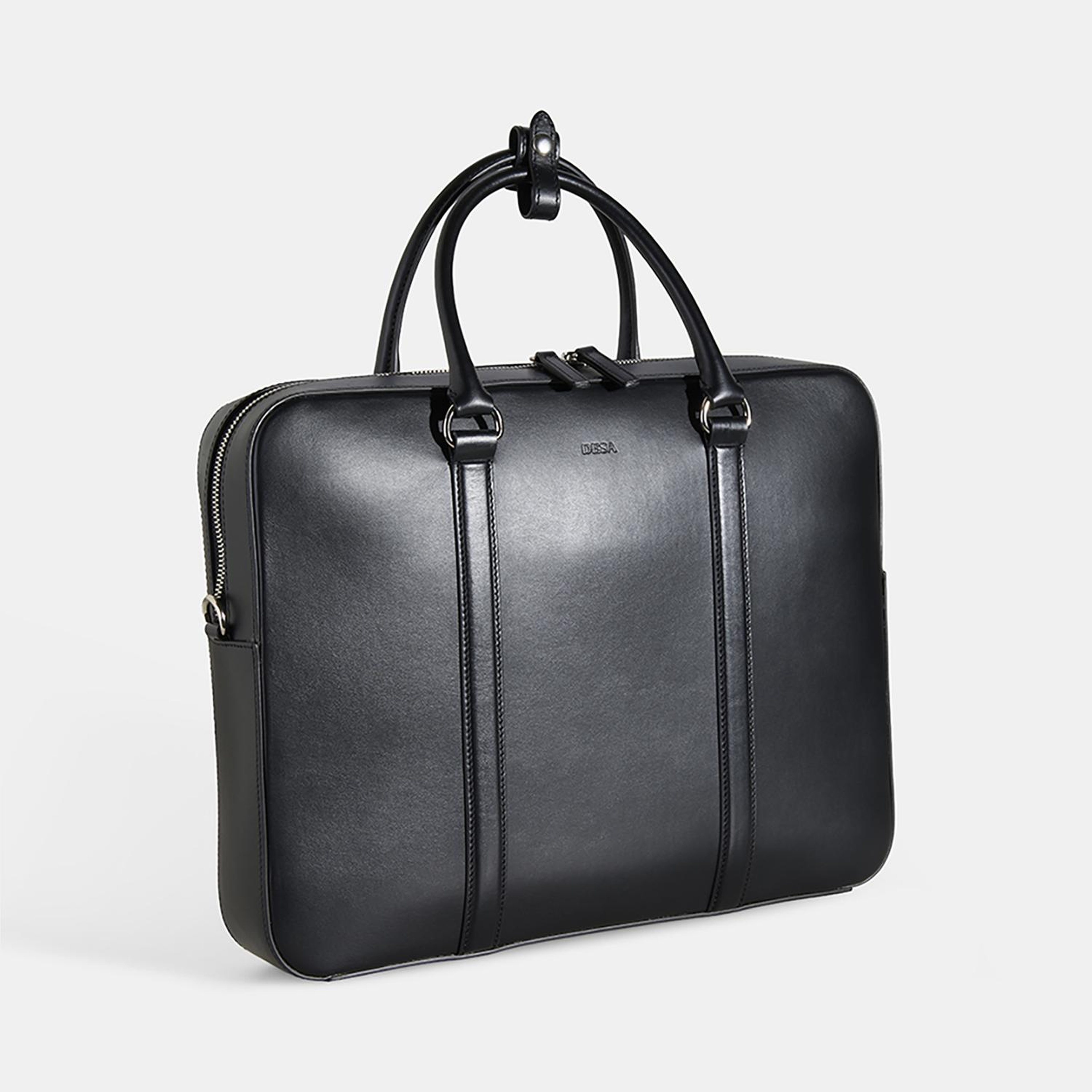 Erkek Siyah Deri Evrak Çantası