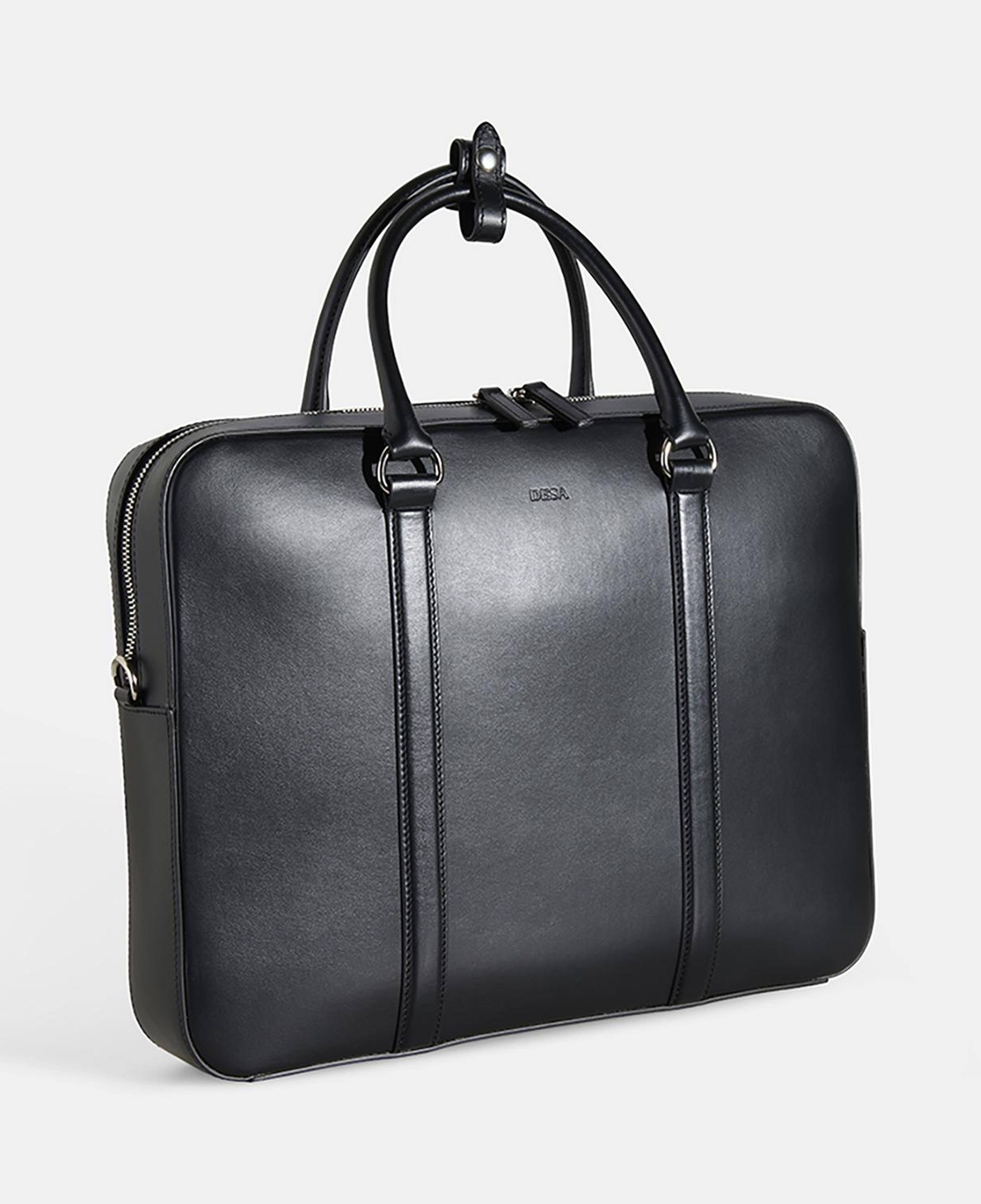 Erkek Siyah Deri Evrak Çantası