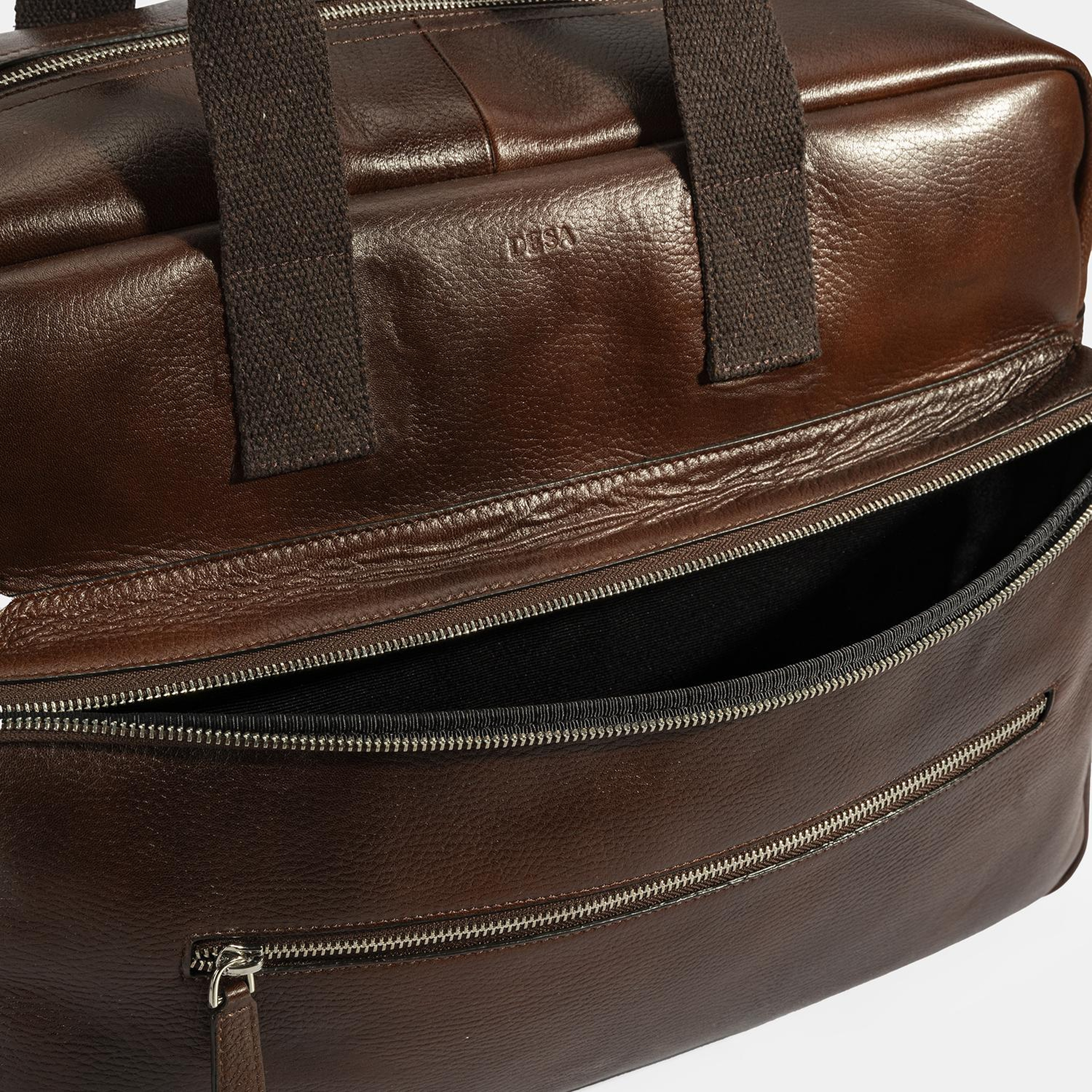 Erkek Kahve Deri Seyahat Çantası