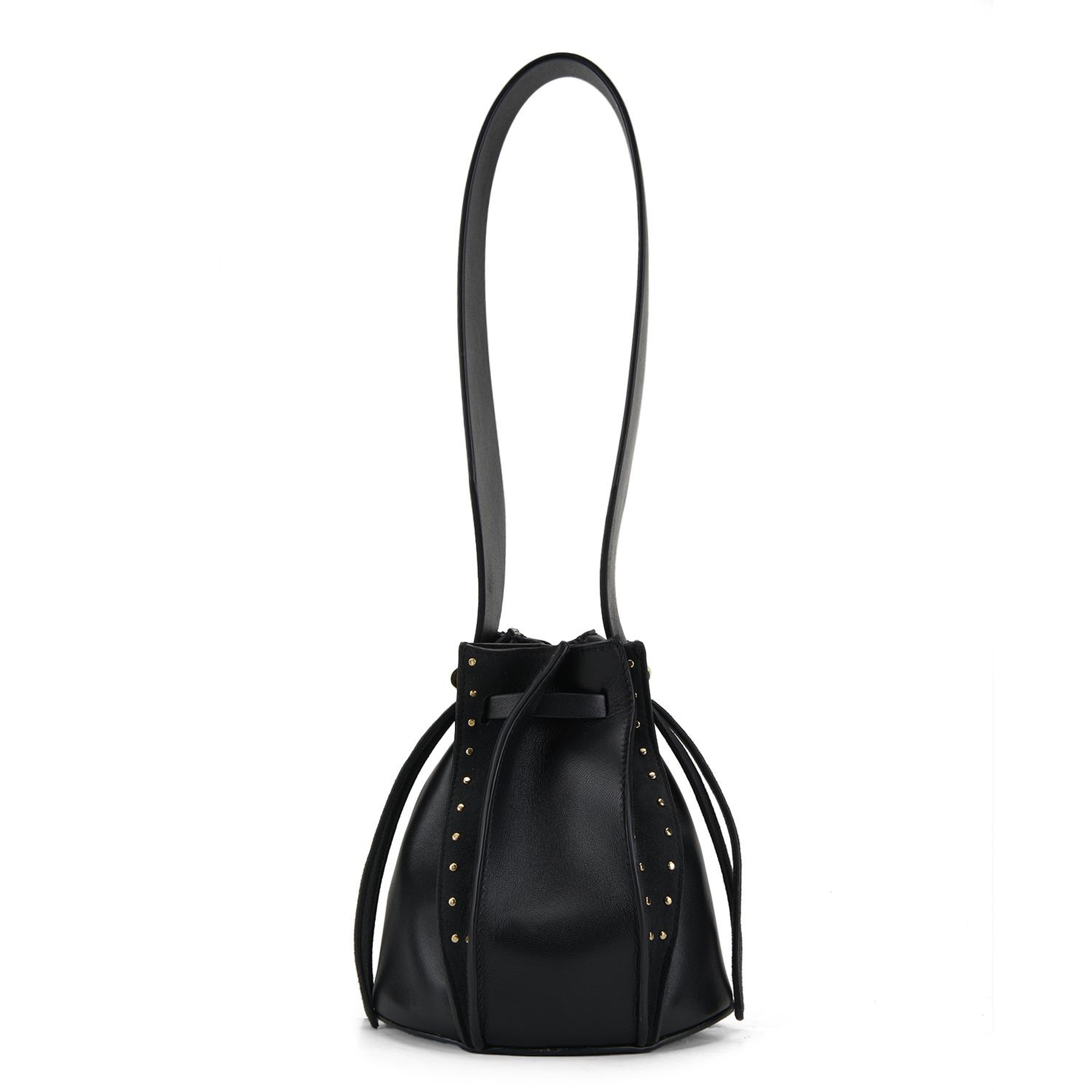 Lesi Siyah Kadın Deri Omuz Çantası