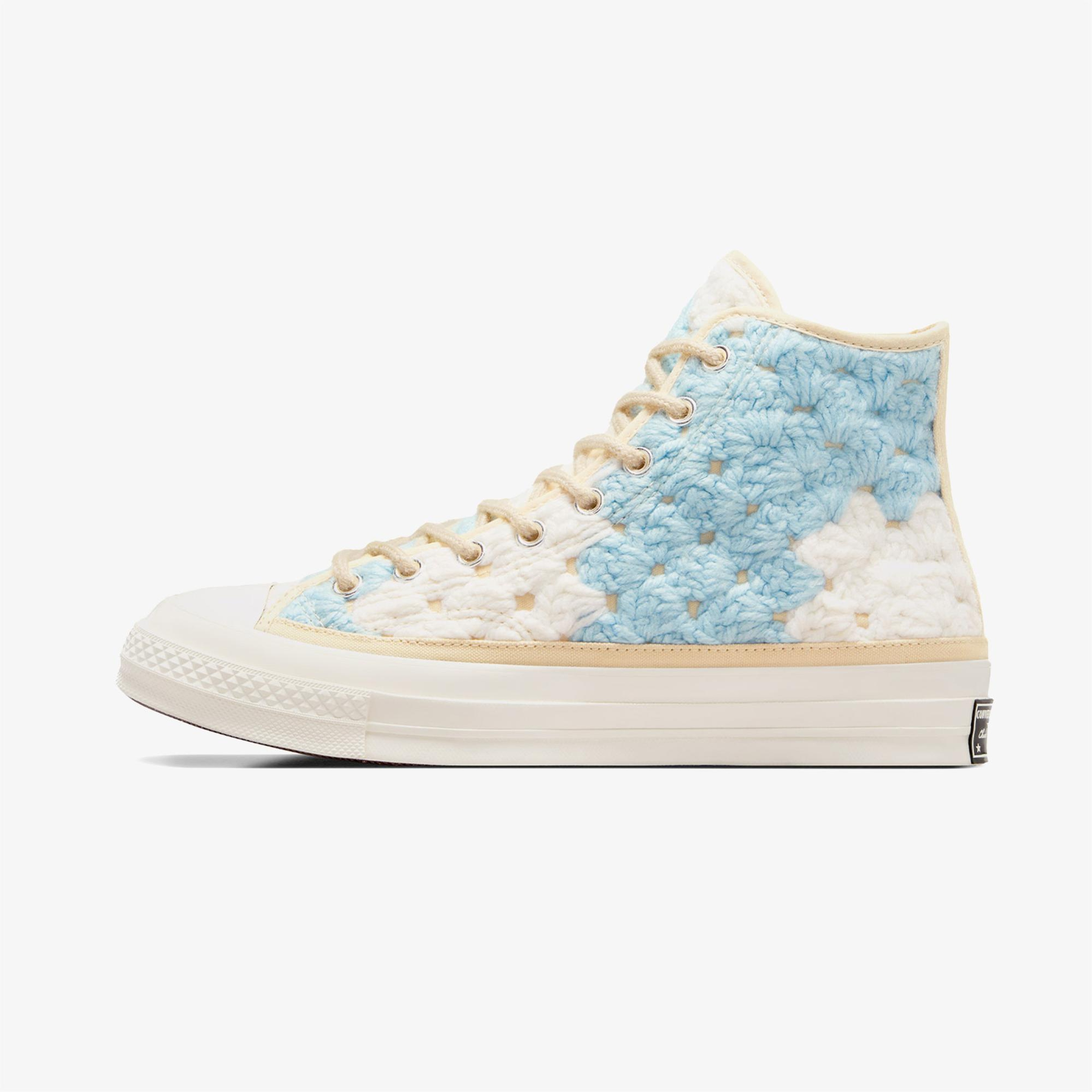 Converse Upcycle Crochet Blankets Chuck 70 Unisex Mavi Sneaker