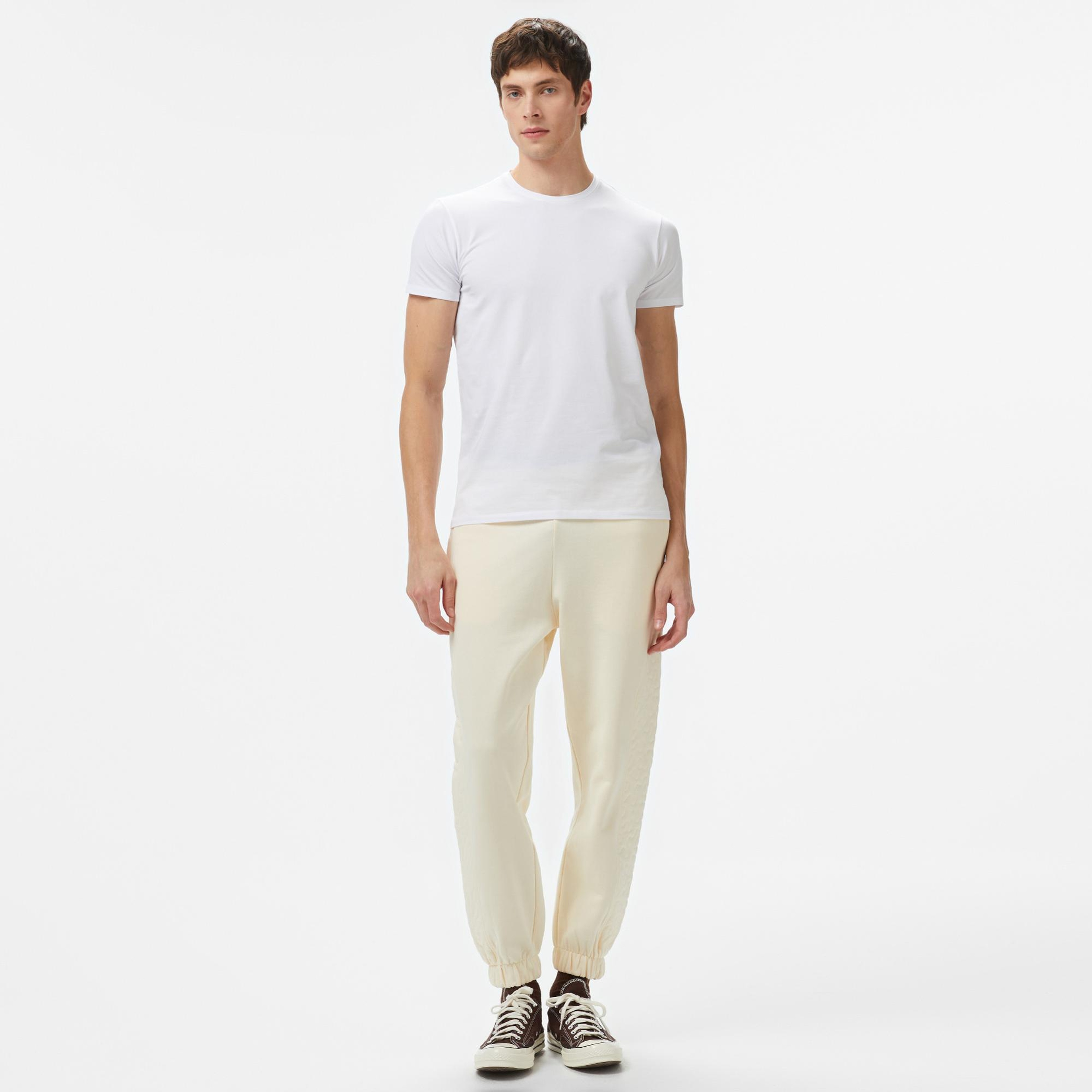UNITED4 Pucci Detail Erkek Krem Pantolon