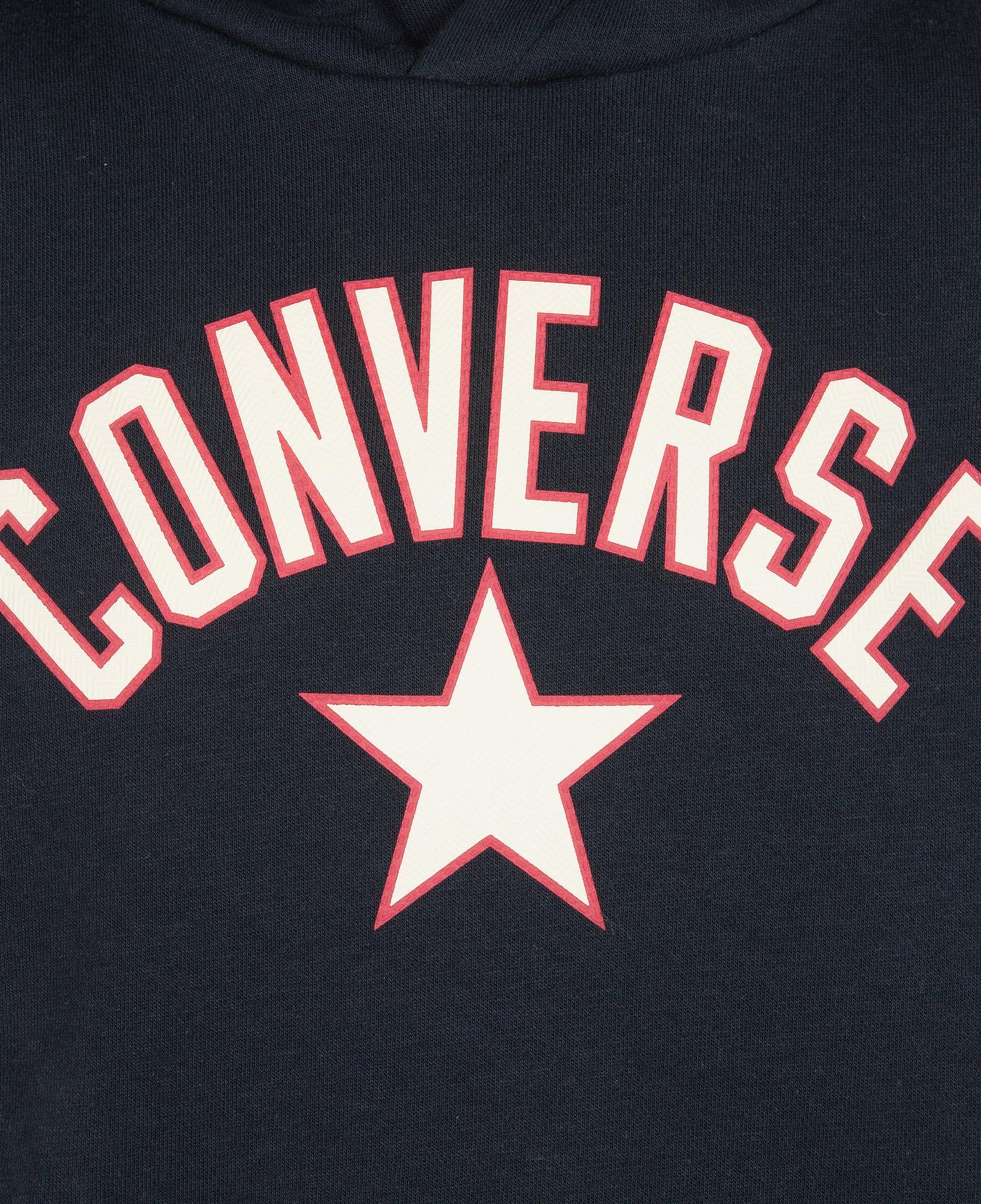 Converse Arch Flc Çocuk Siyah Hoodie