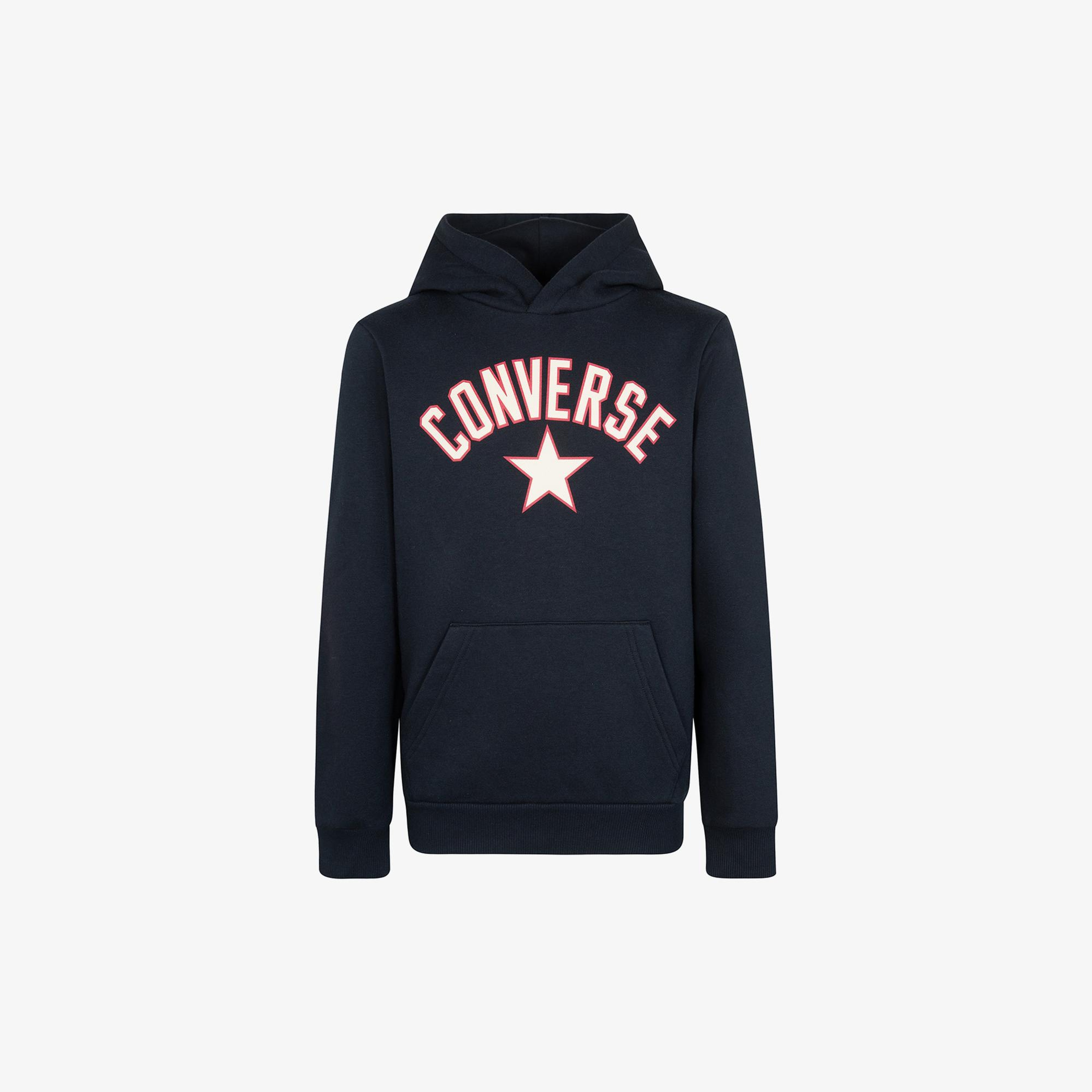 Converse Arch Flc Çocuk Siyah Hoodie