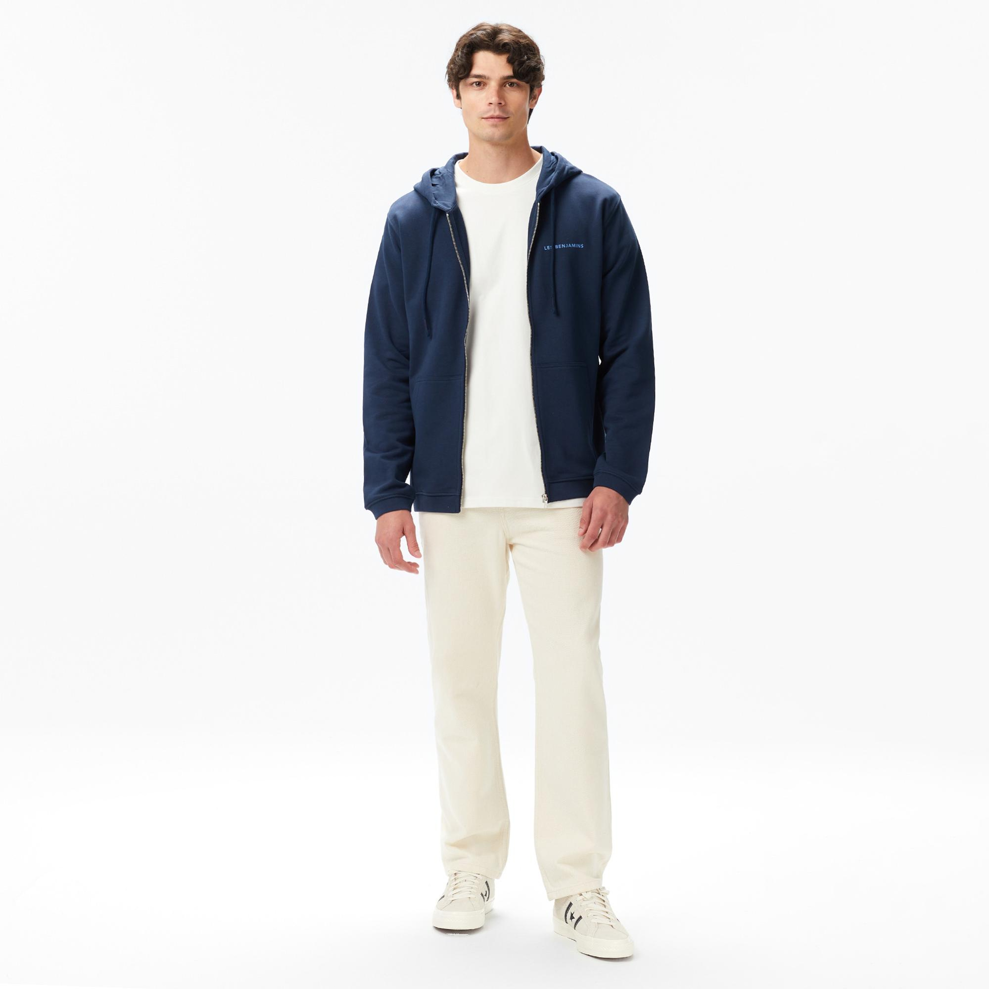 Les Benjamins Erkek Mavi Sweatshirt