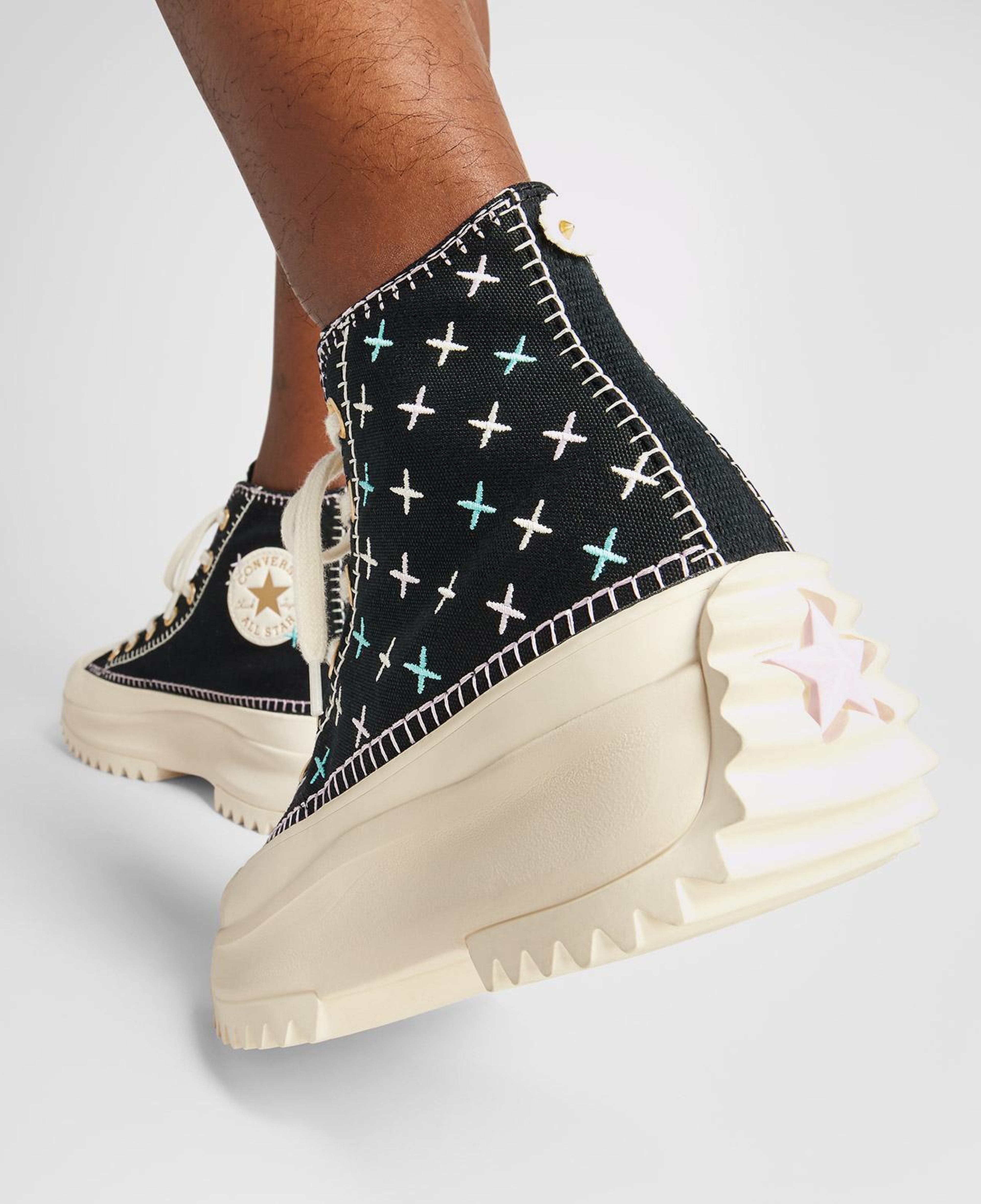 Converse Run Star Hike Unisex Siyah Platform Sneaker