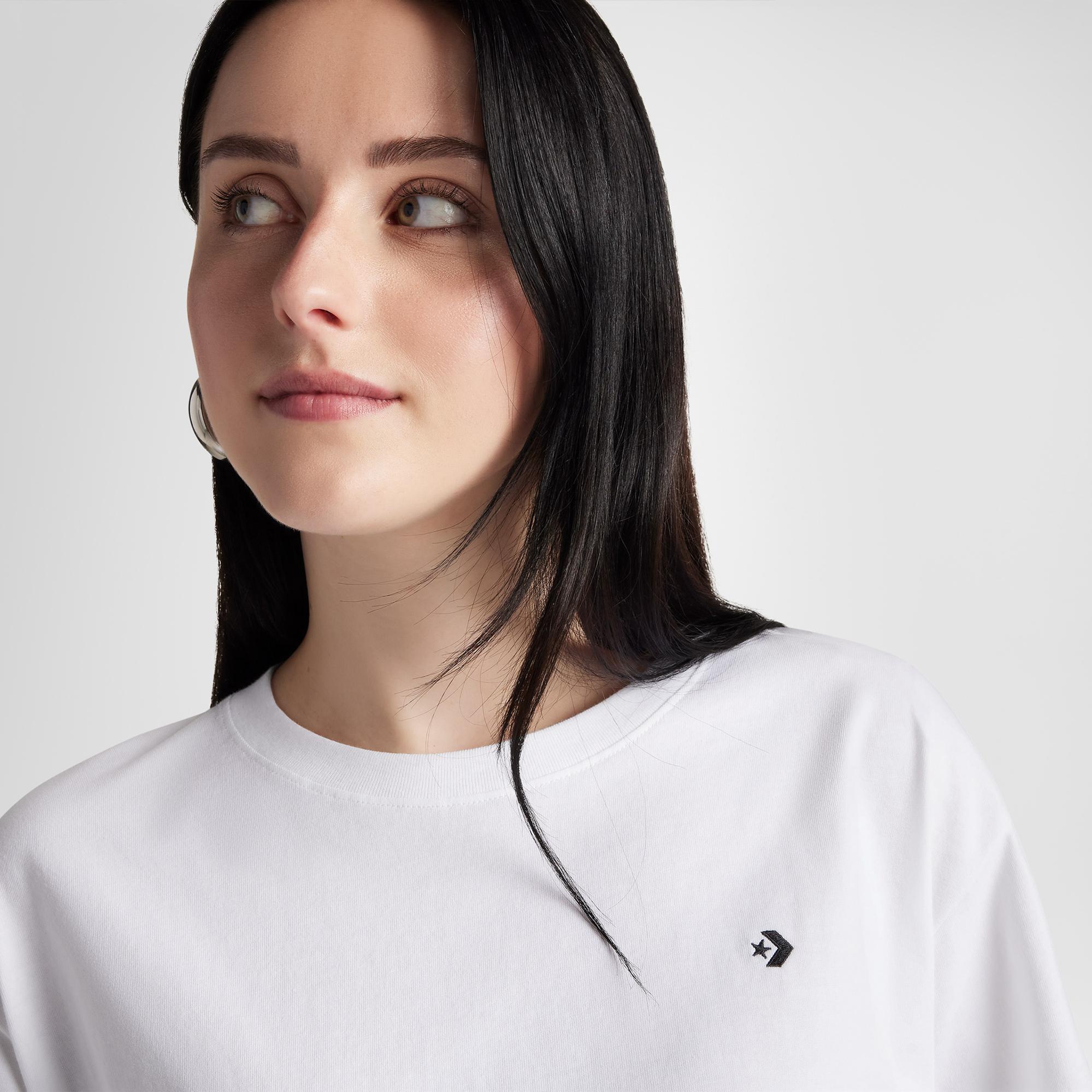 Converse Kadın Beyaz T-Shirt