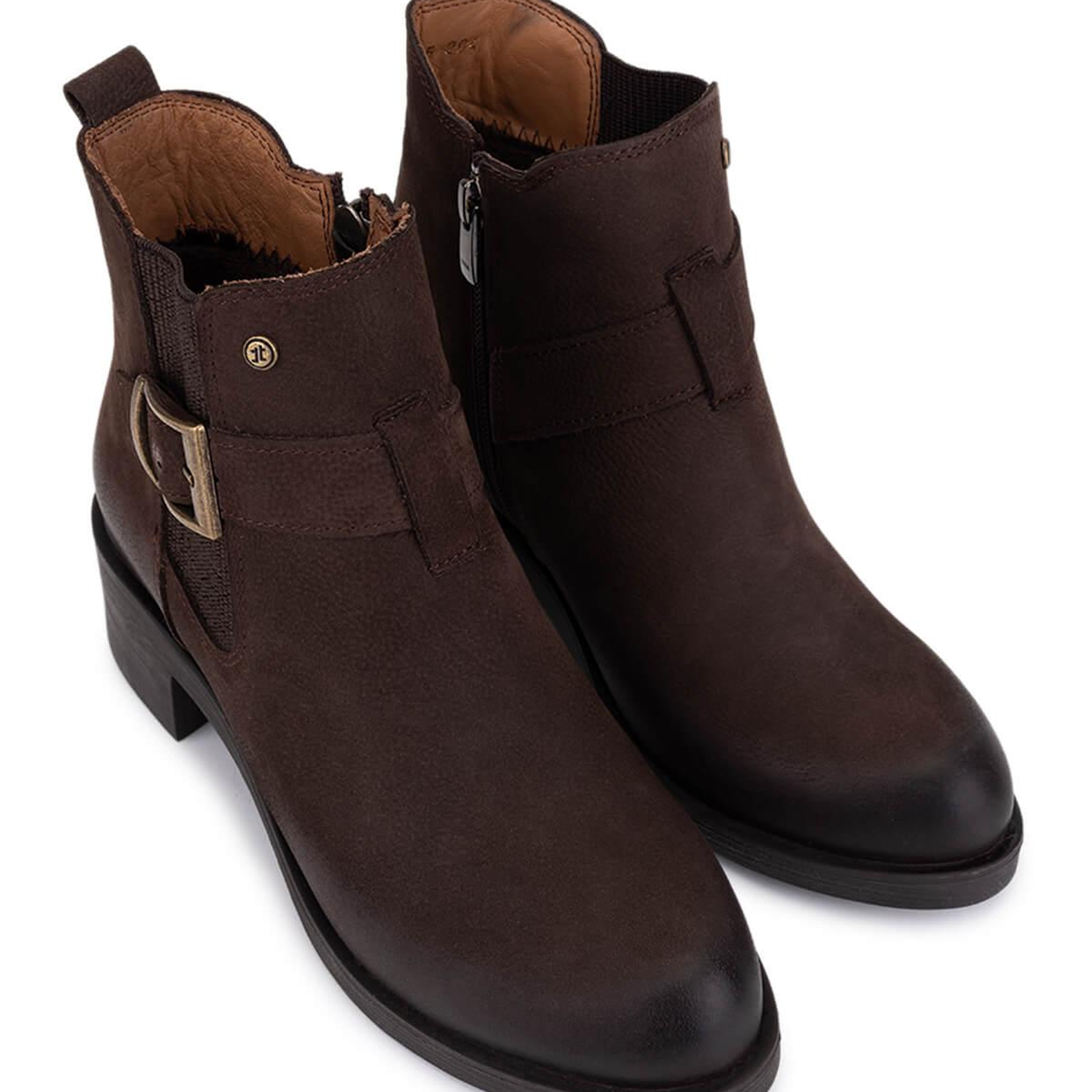 Tamer Tanca Kadın Hakiki Deri Kahverengi Nubuk Casual Bot