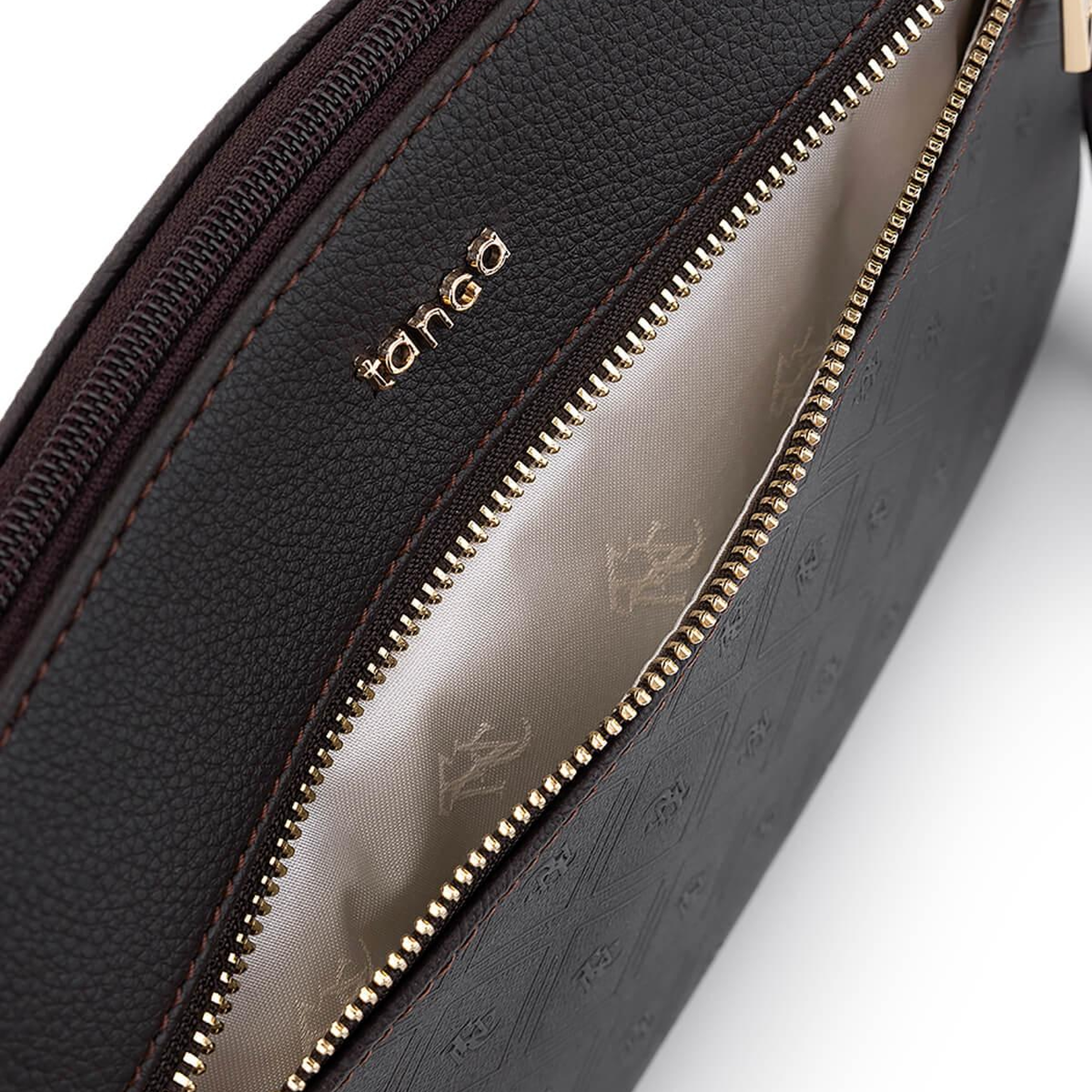 Tamer Tanca Kadın Suni Deri Kahverengi Clutch Çanta