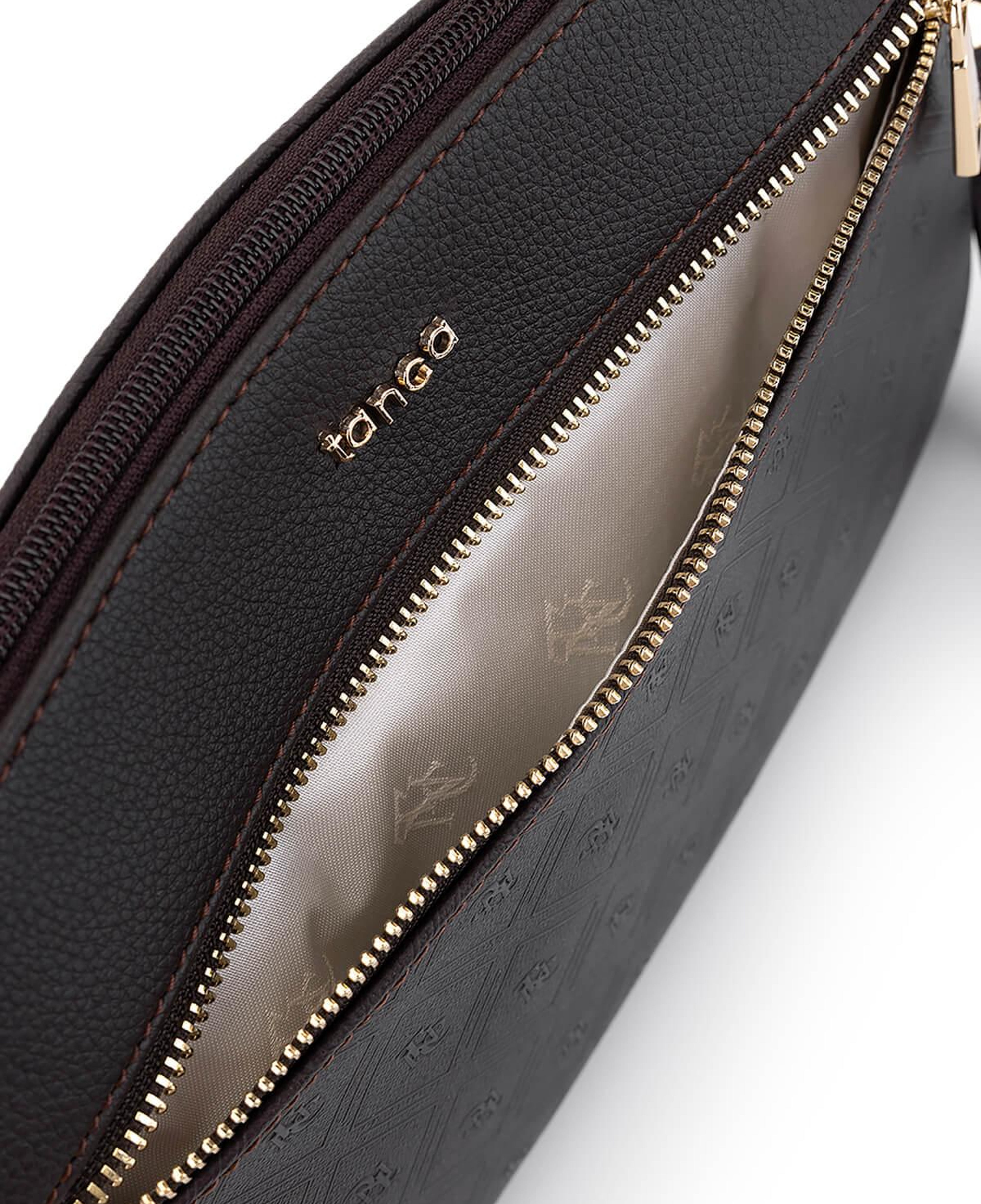 Tamer Tanca Kadın Suni Deri Kahverengi Clutch Çanta