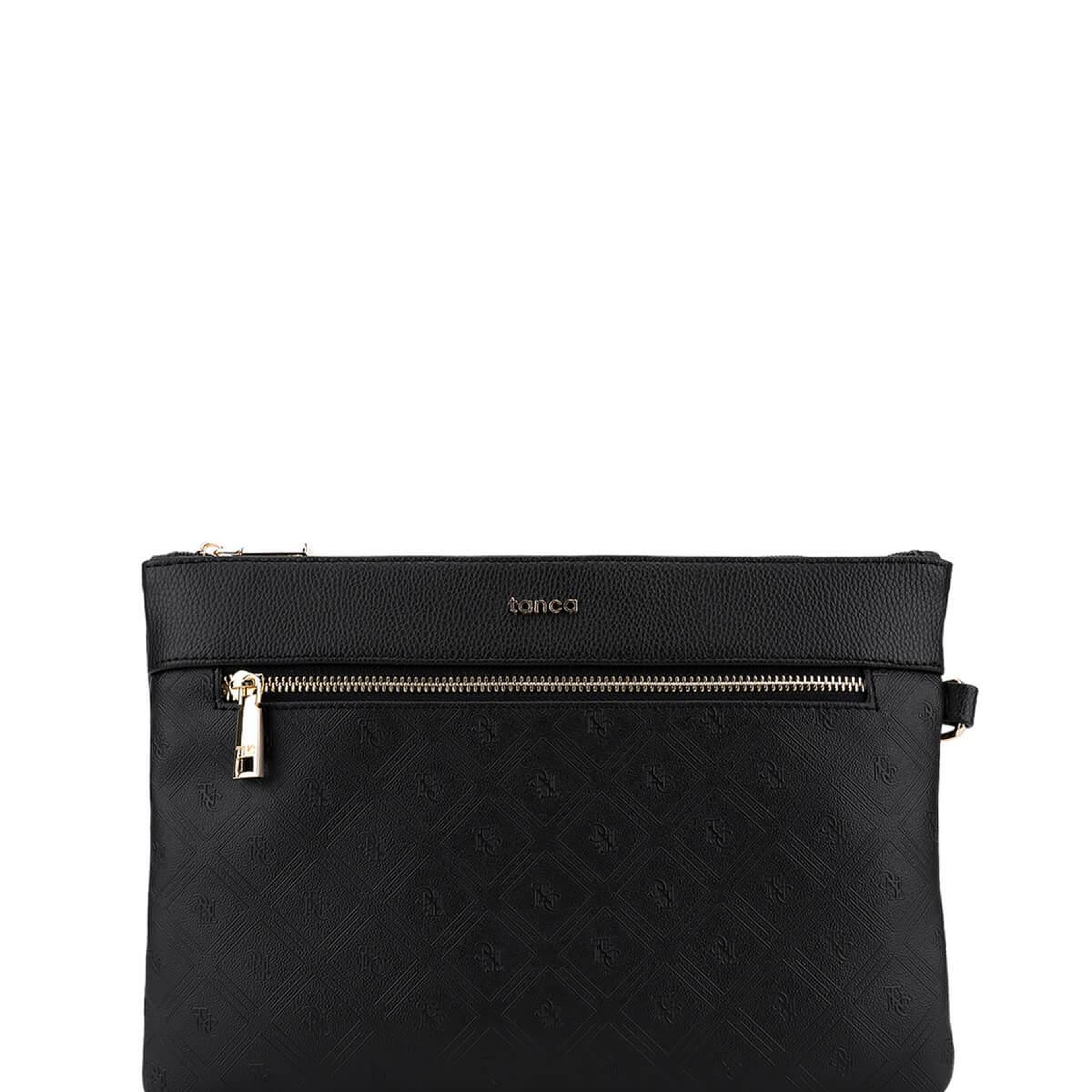 Tamer Tanca Kadın Suni Deri Siyah Clutch Çanta