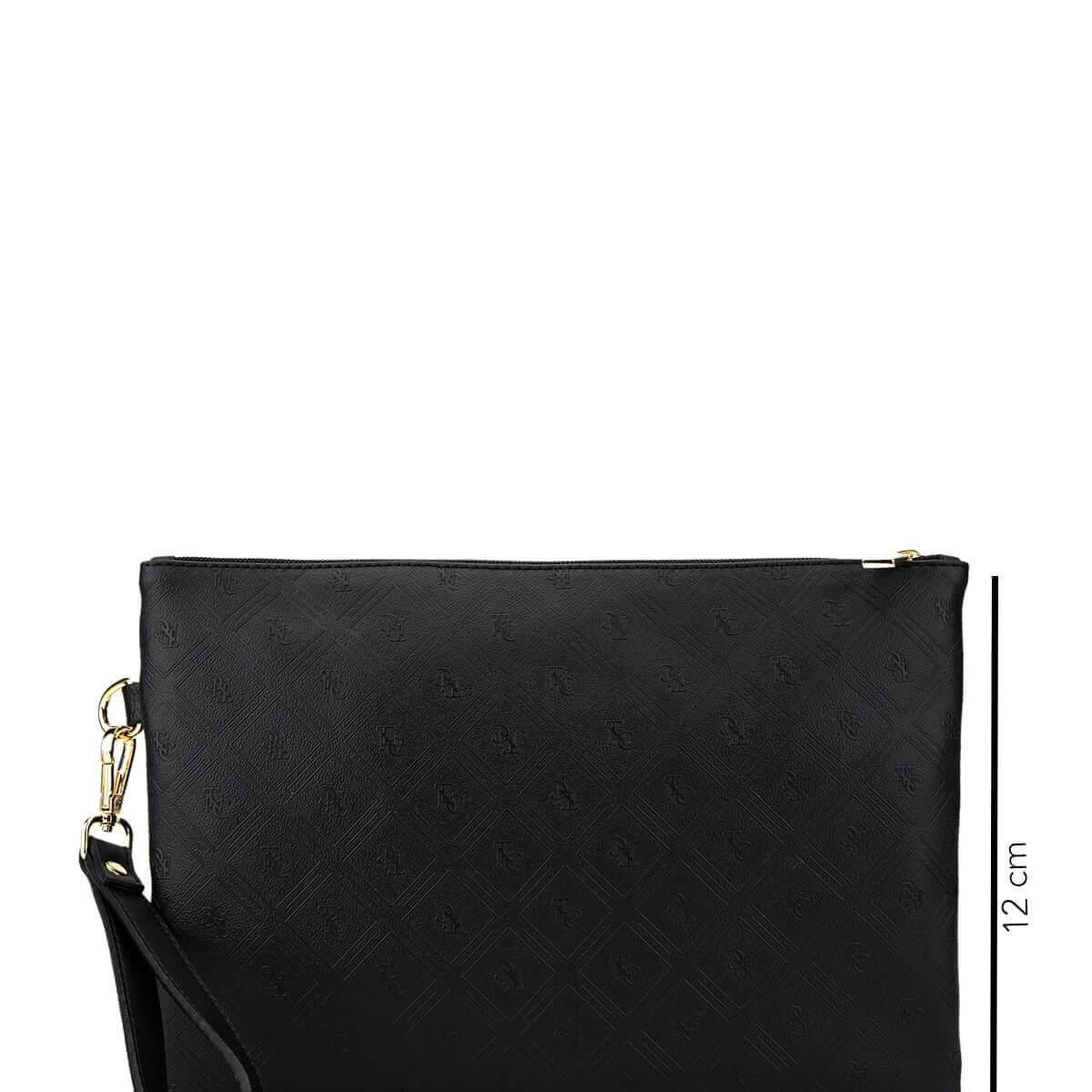 Tamer Tanca Kadın Suni Deri Siyah Clutch Çanta