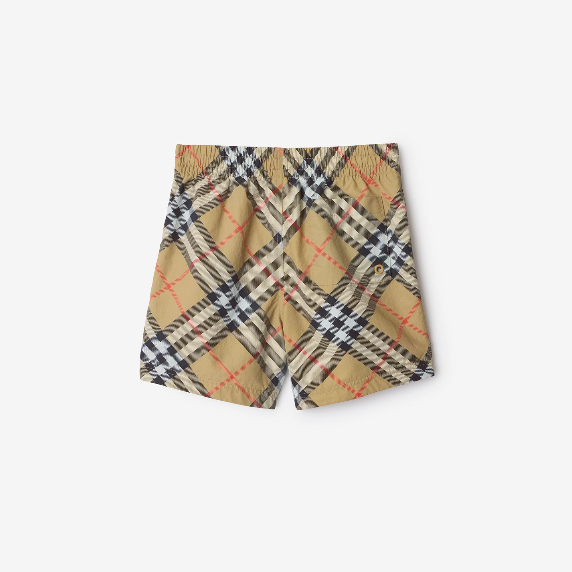 Burberry Atticus Çocuk Bej Deniz Şortu
