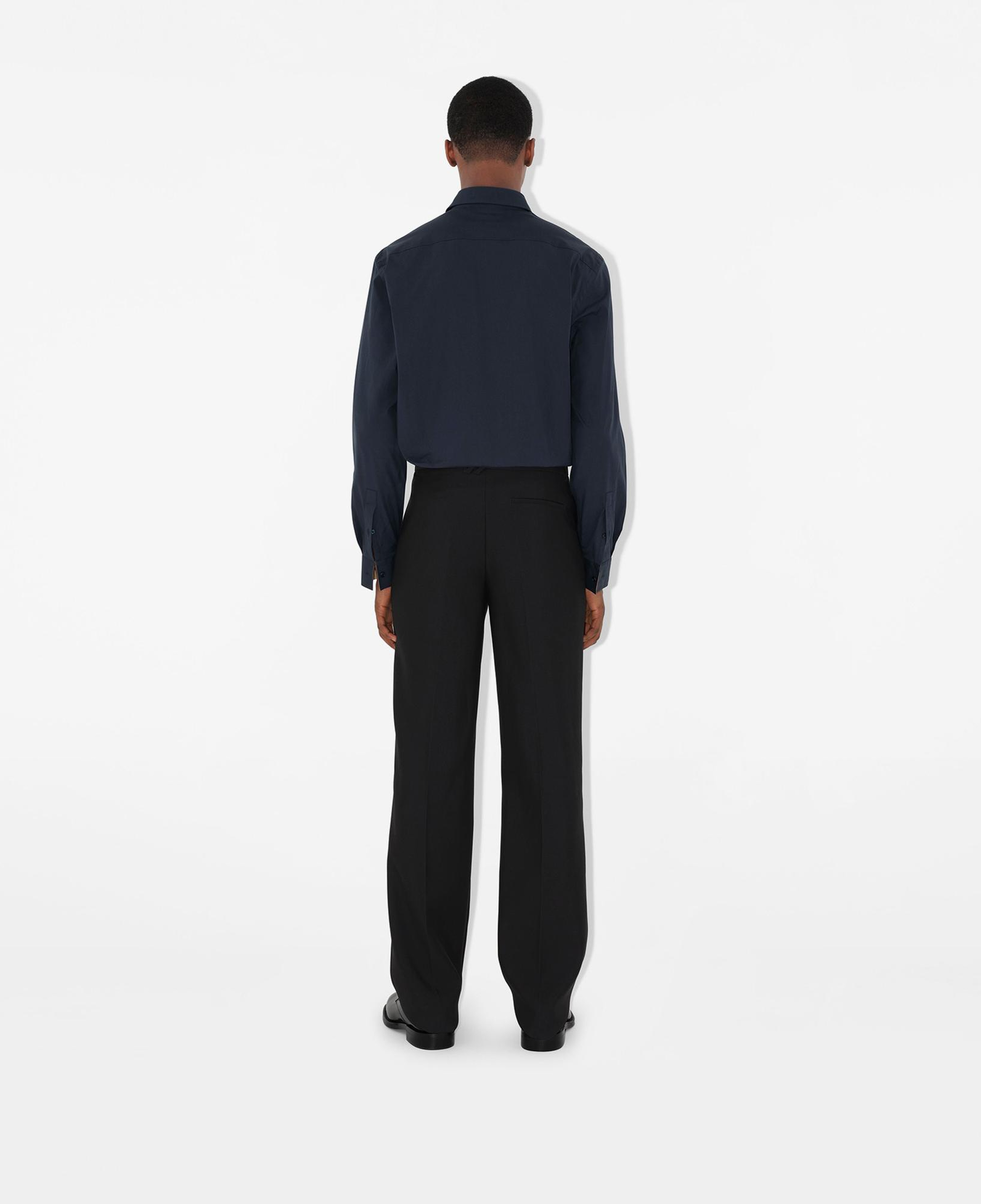 Burberry Stretch Pamuklu Erkek Lacivert Gömlek