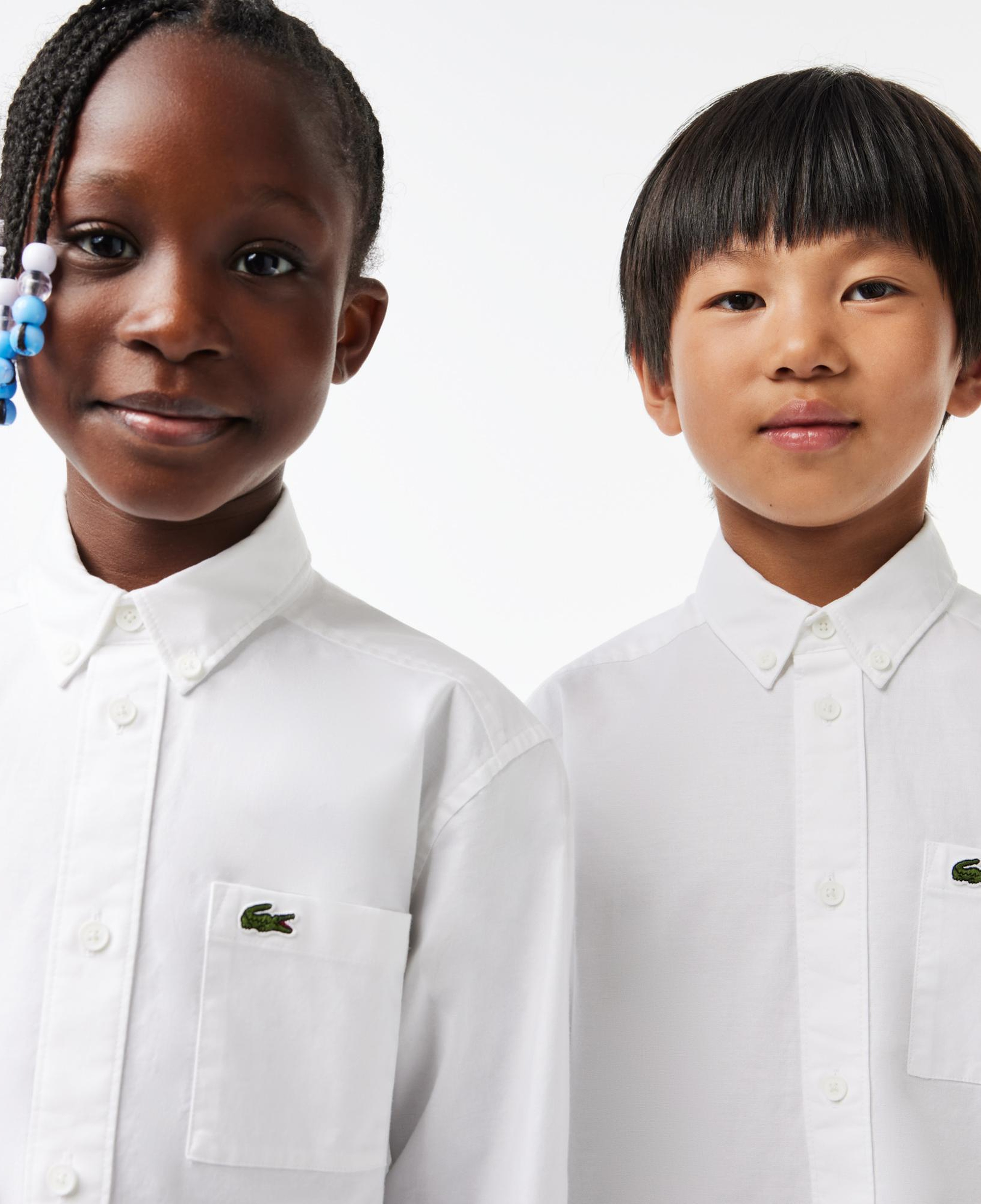 Lacoste Çocuk Uzun Kollu Beyaz Gömlek