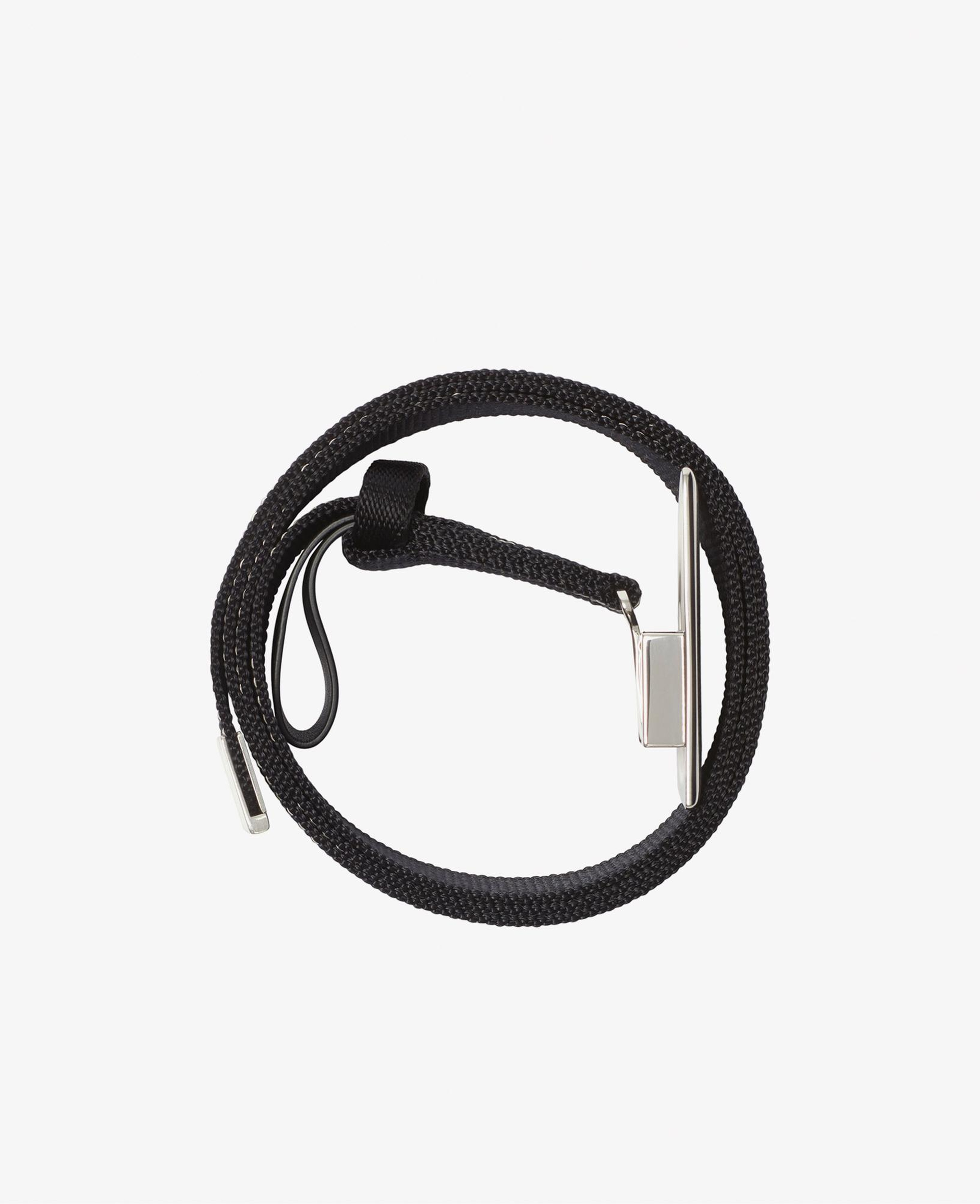 Burberry Check Webbing Shield Erkek Siyah Kemer