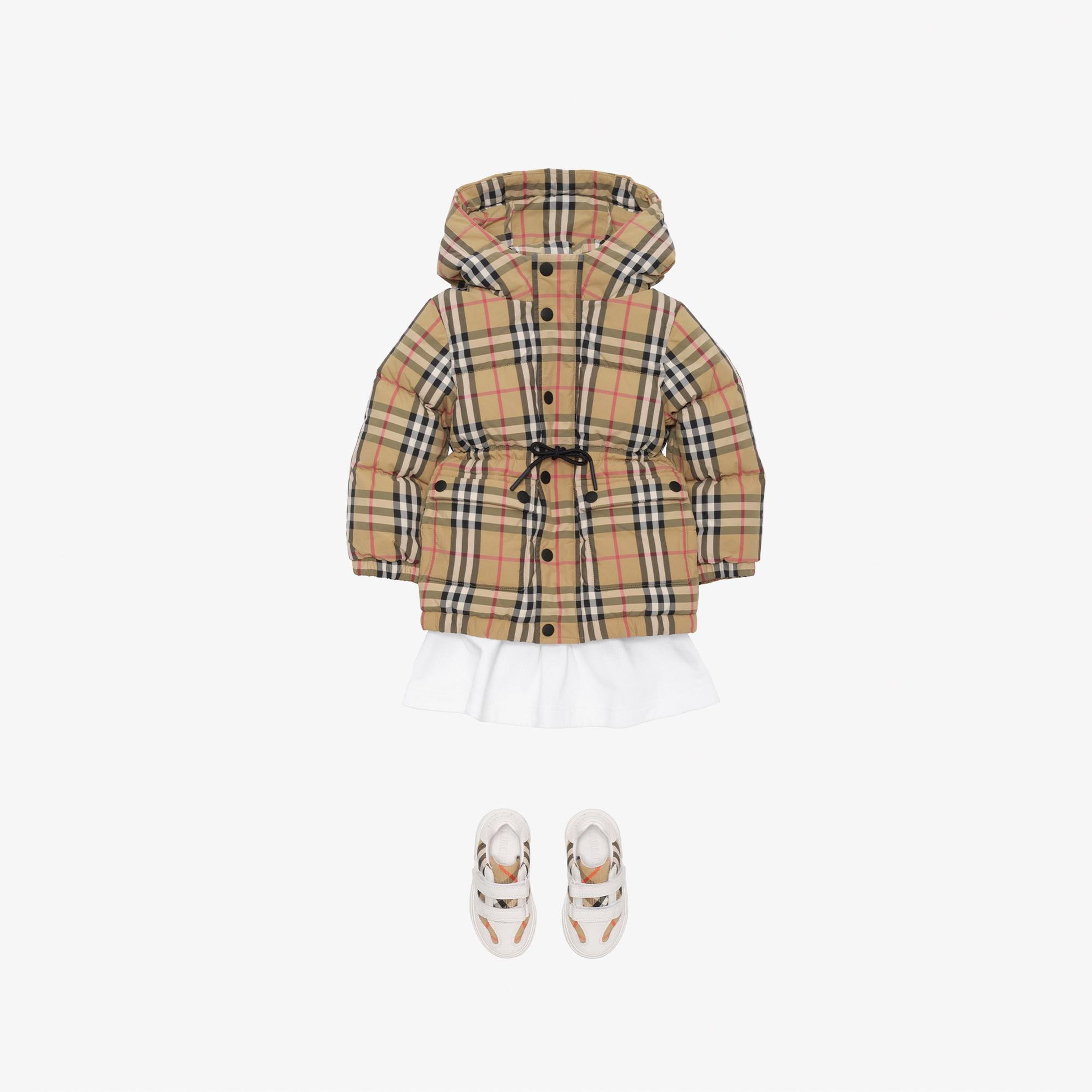 Burberry Franklın Check Çocuk Bej Mont