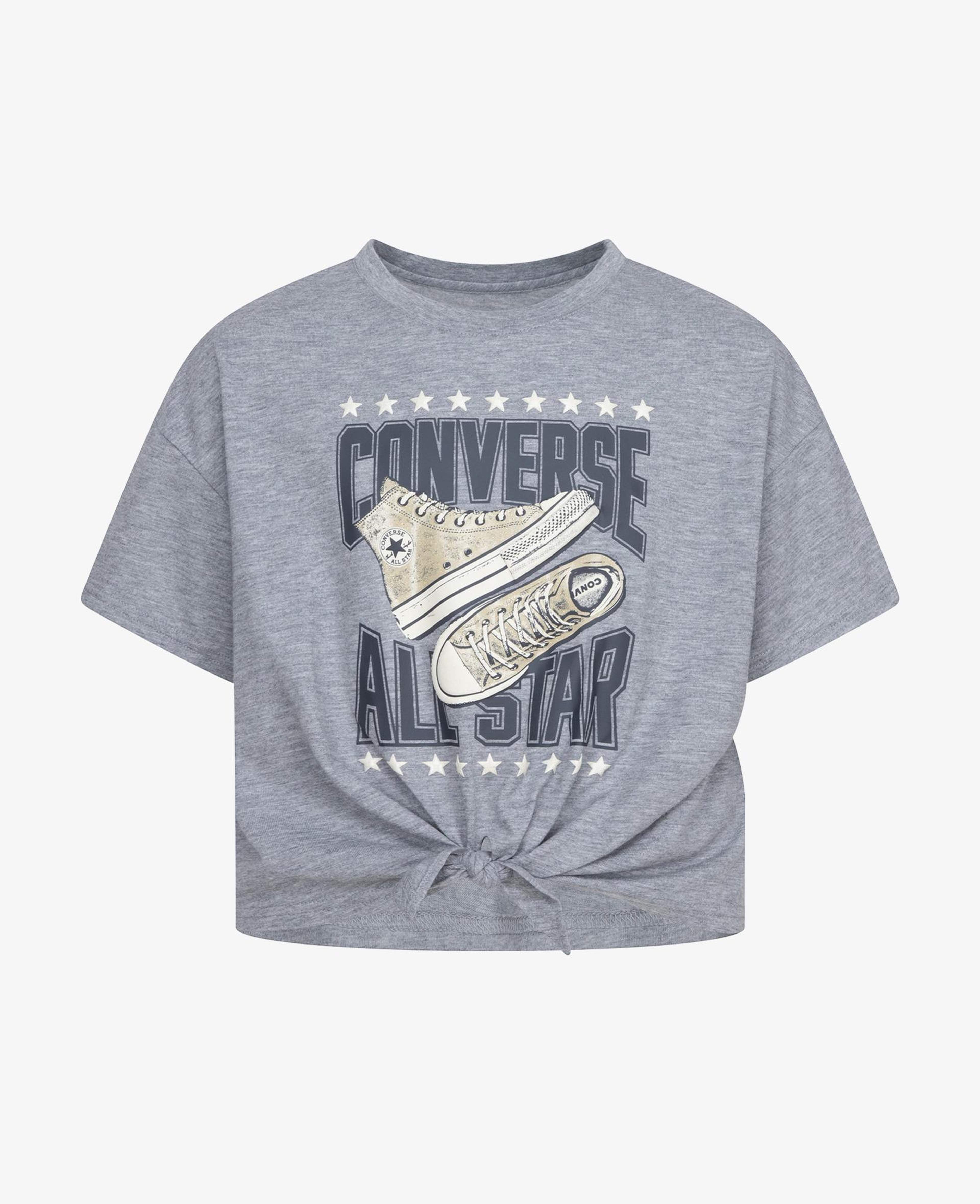 Converse Tıe Front Çocuk Gri T-Shirt