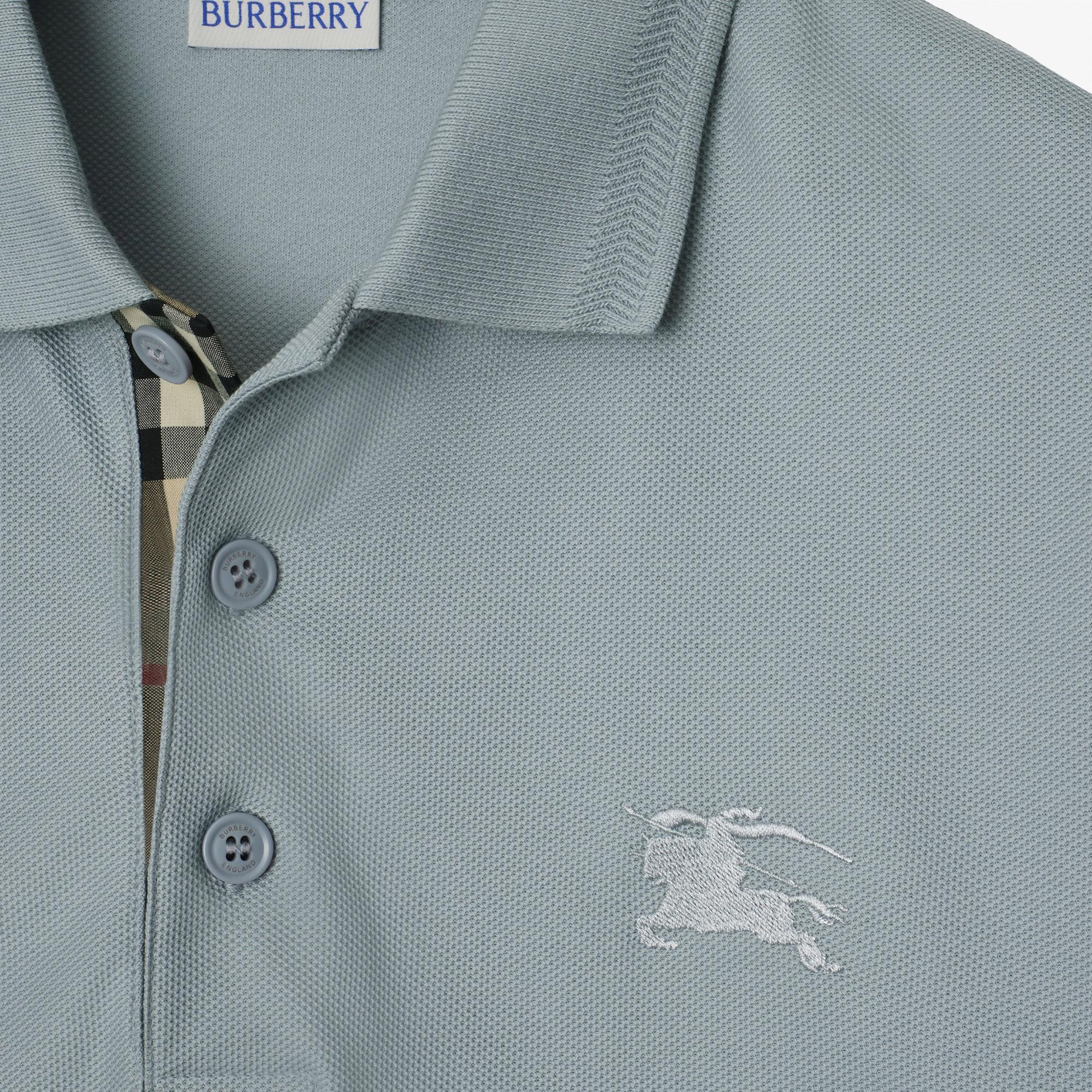 Burberry Pamuklu Erkek Mavi Polo