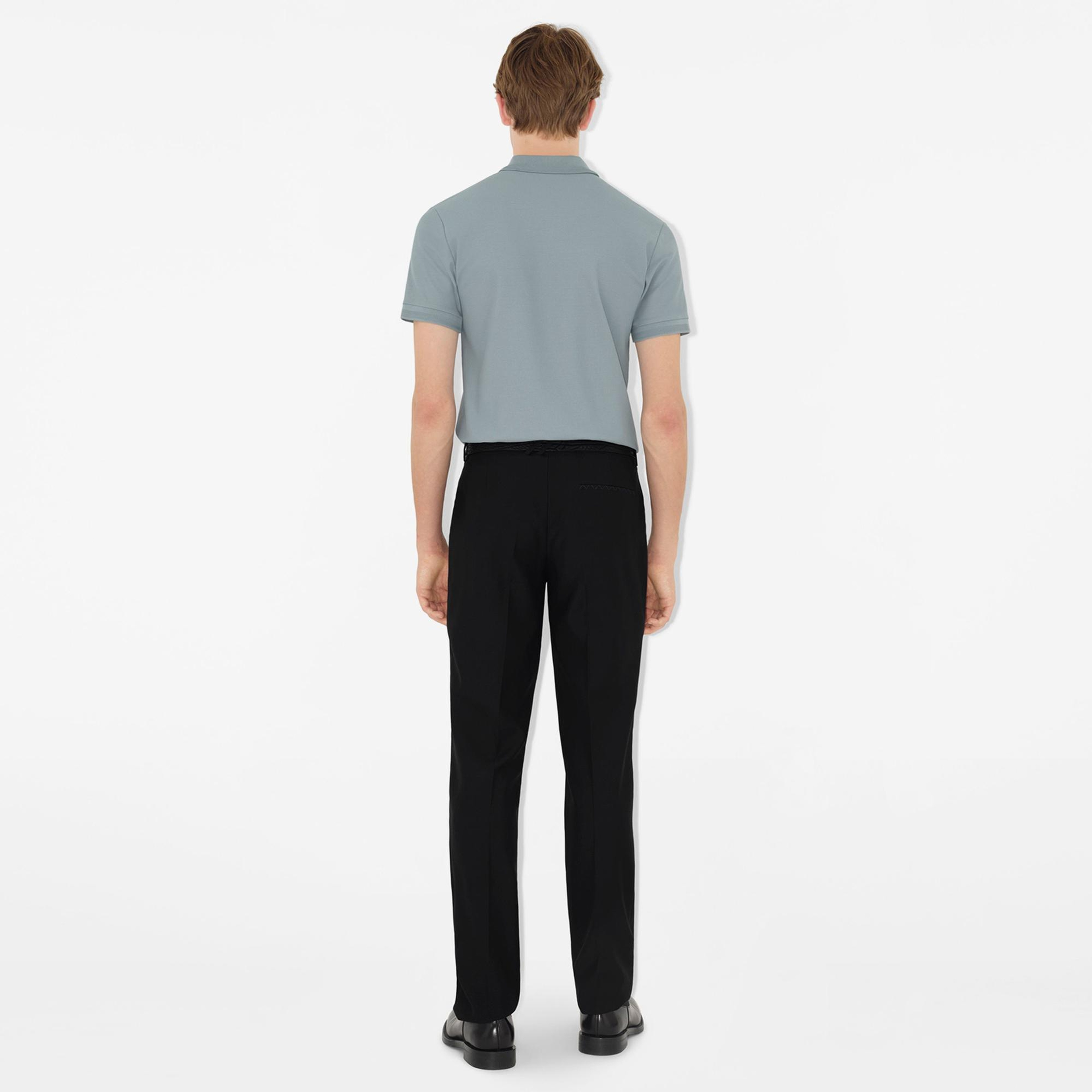 Burberry Pamuklu Erkek Mavi Polo