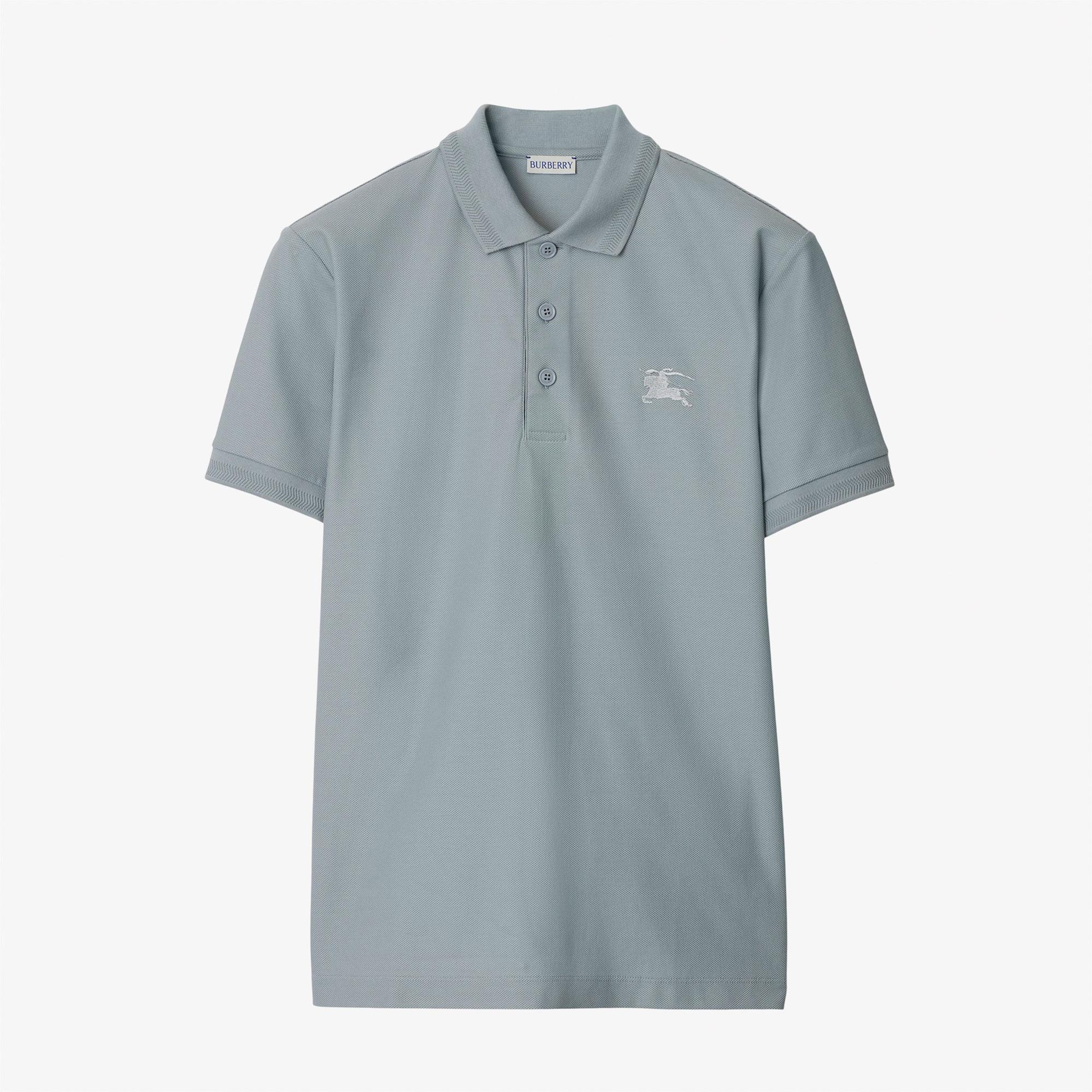 Burberry Pamuklu Erkek Mavi Polo