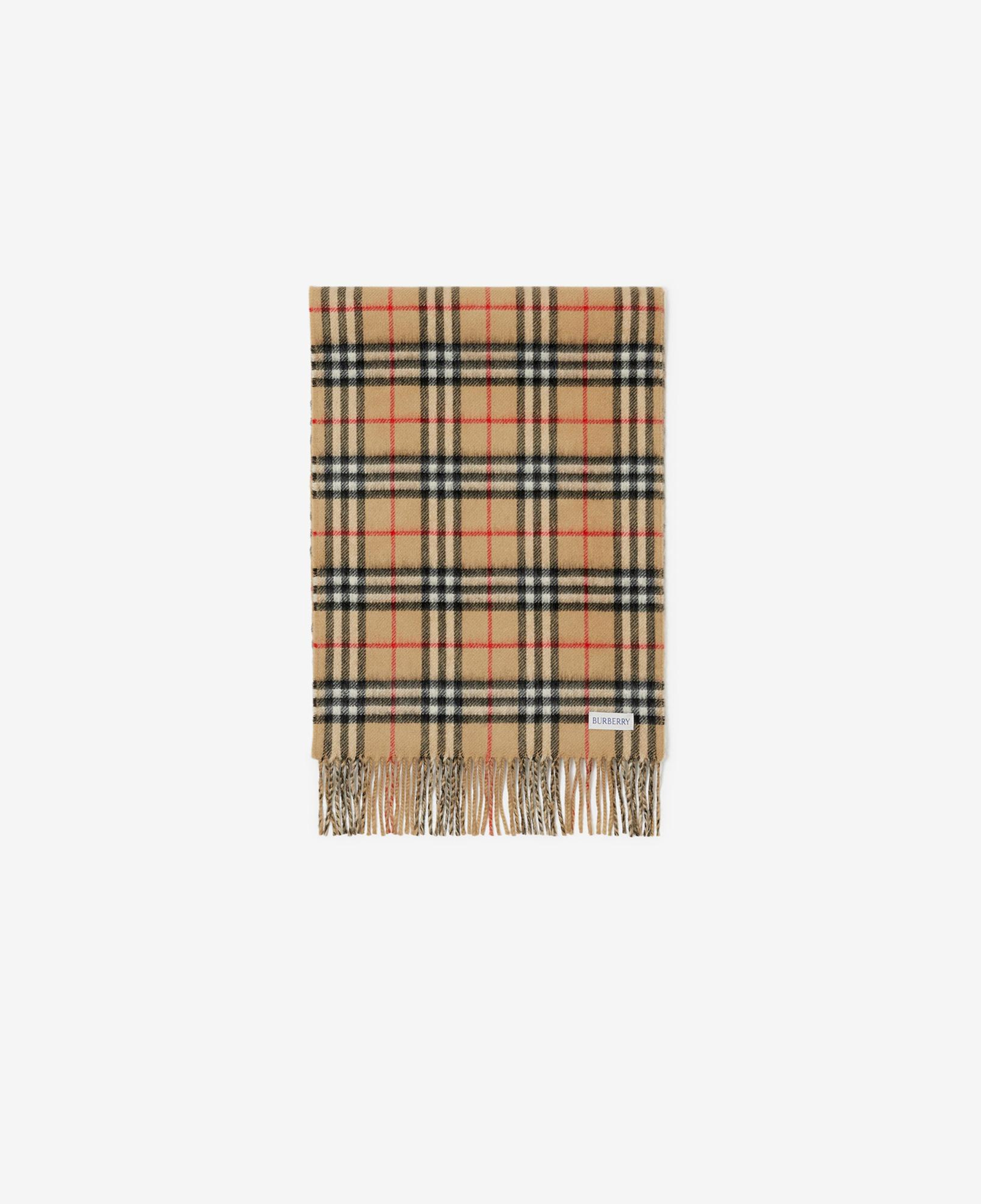 Burberry Reversible Check Kaşmir Kadın Bej Atkı