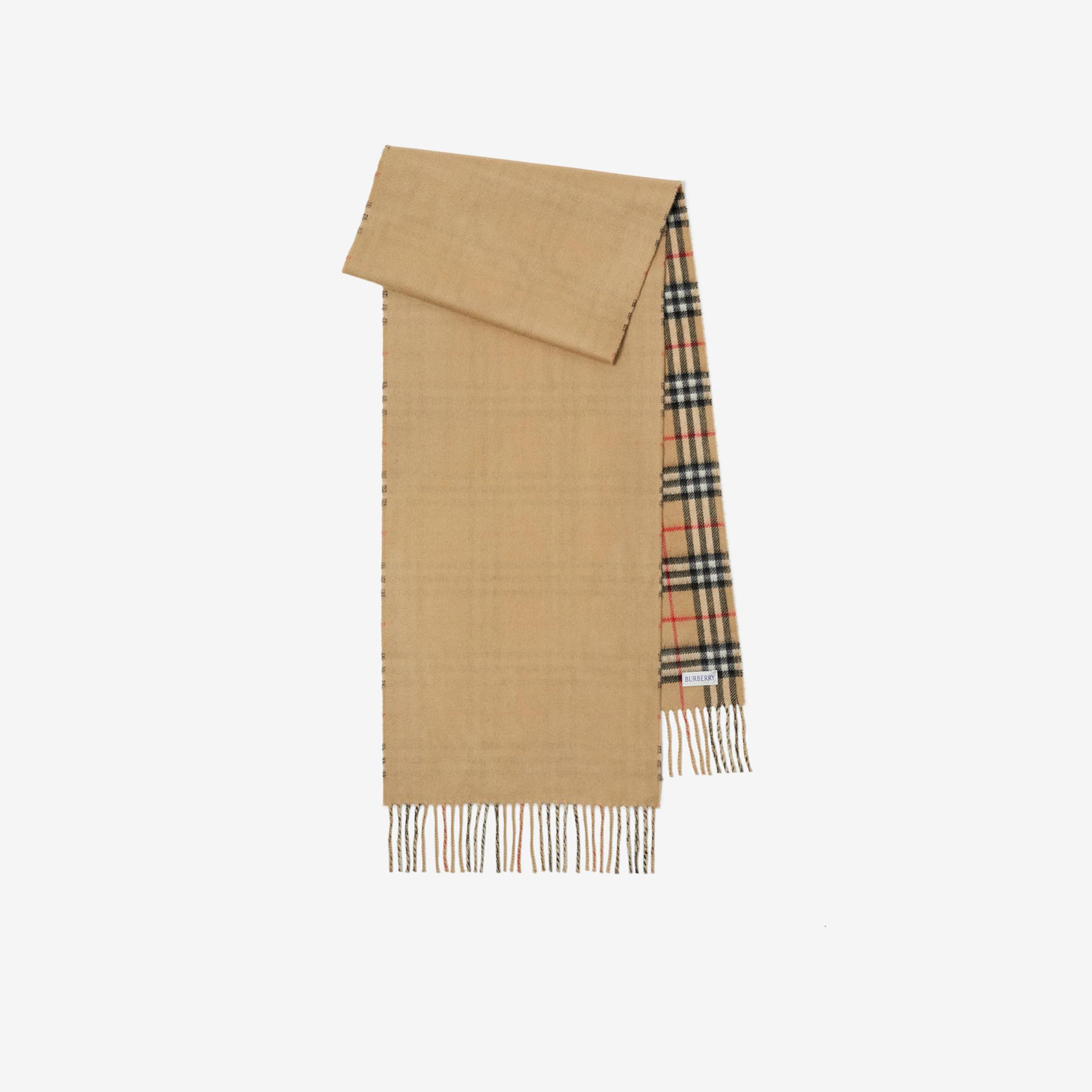 Burberry Reversible Check Kaşmir Kadın Bej Atkı