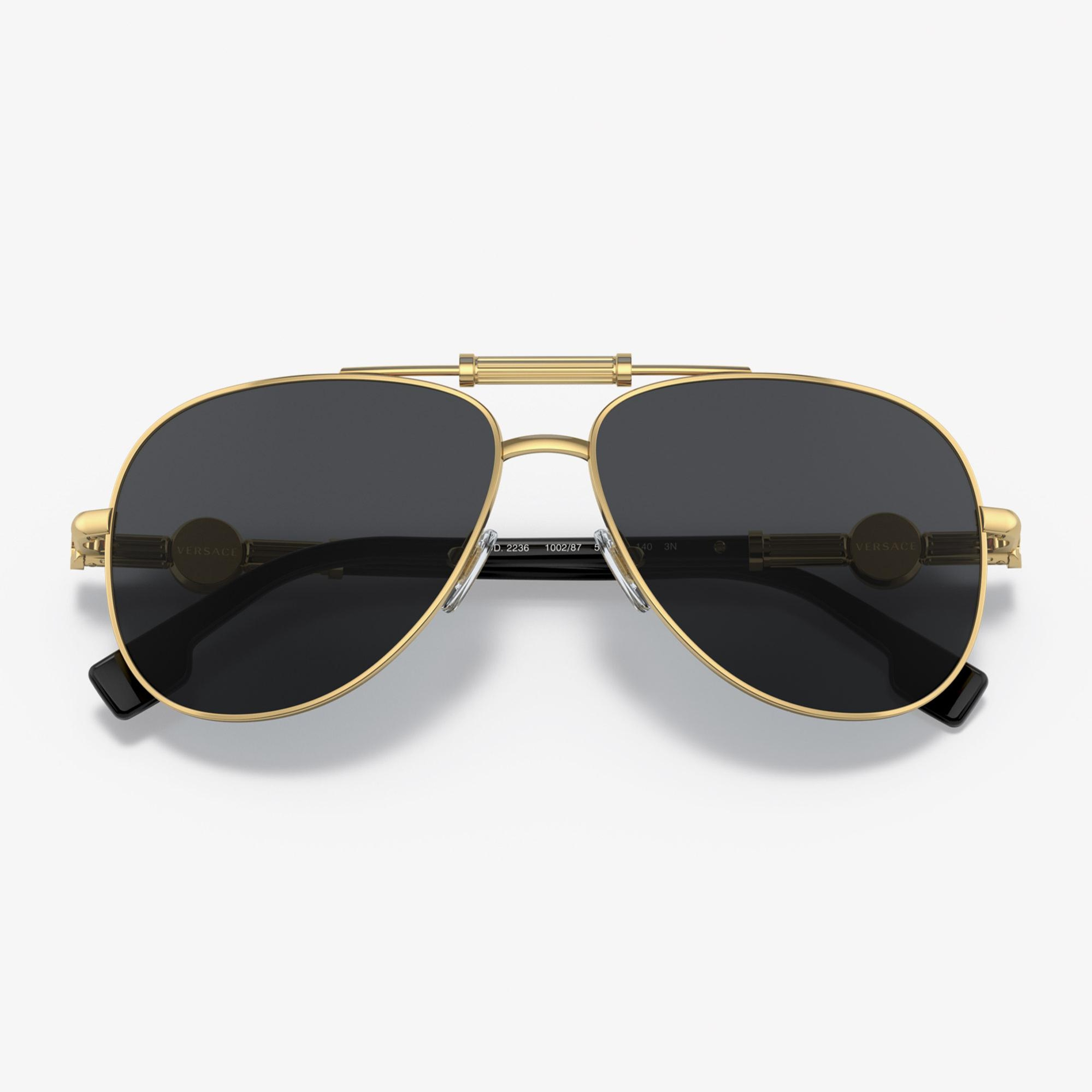 Versace VE2236 Unisex Altın Rengi Güneş Gözlüğü