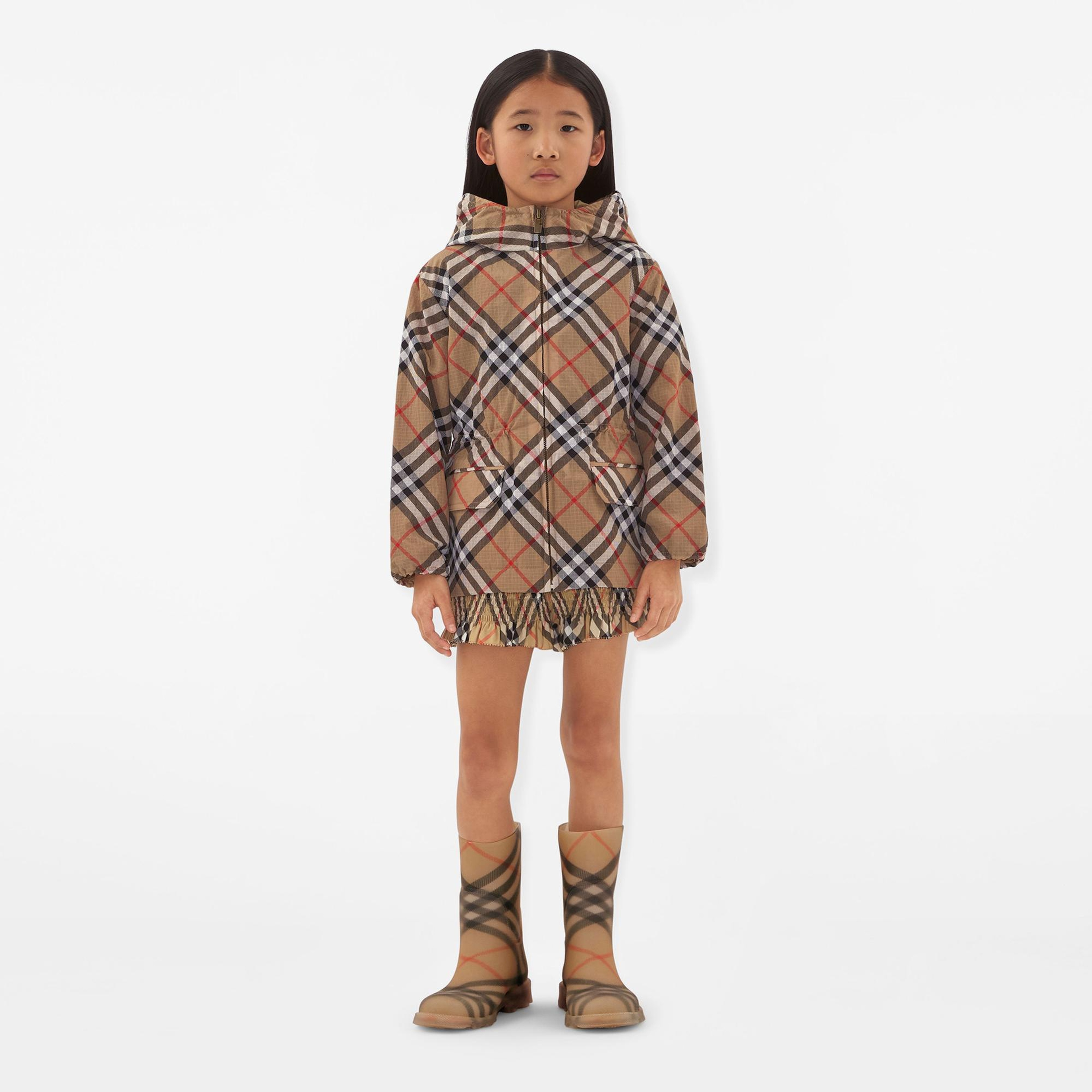 Burberry Bridget Nylon Çocuk Bej Mont