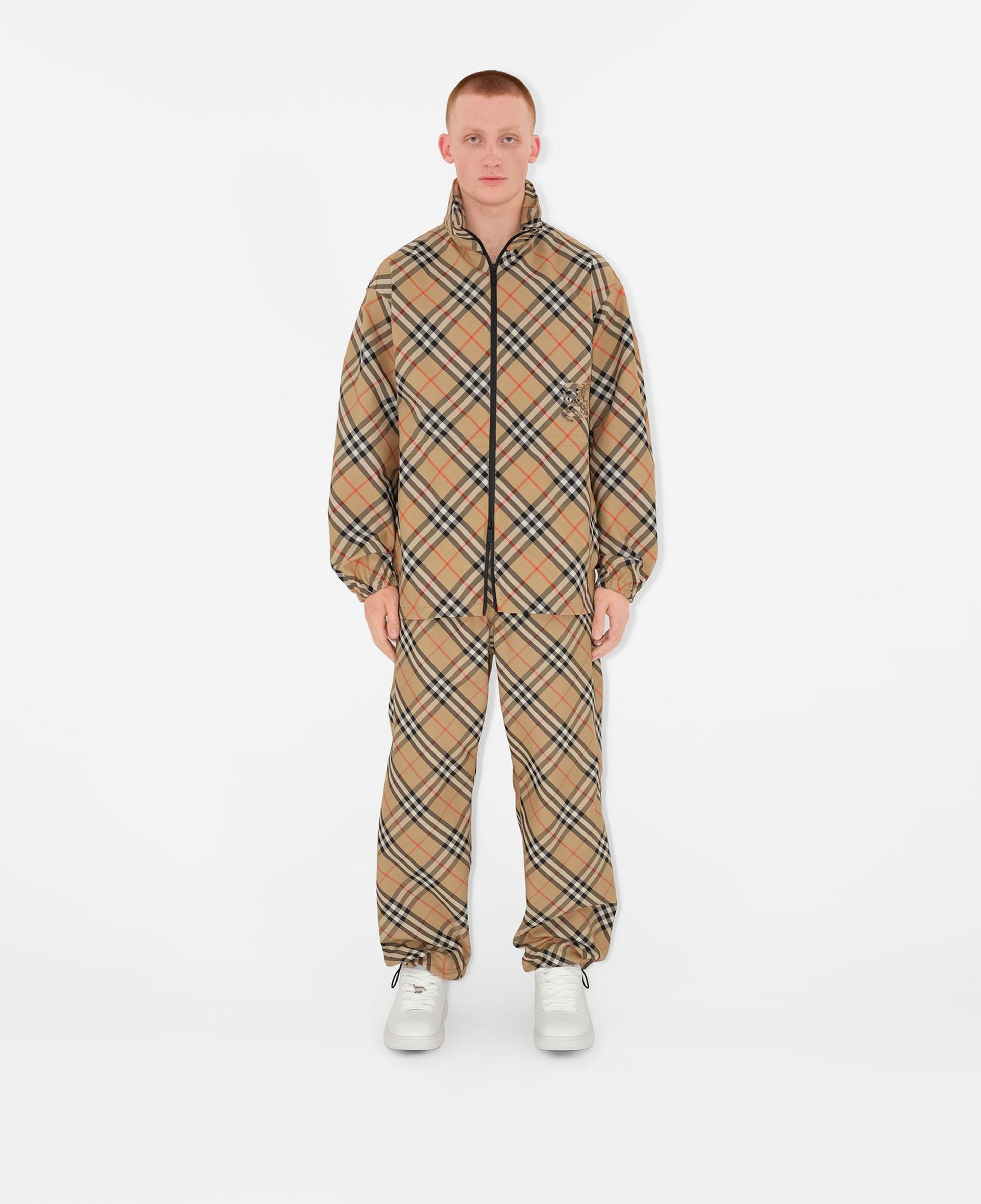 Burberry Check Twill Erkek Bej Ceket