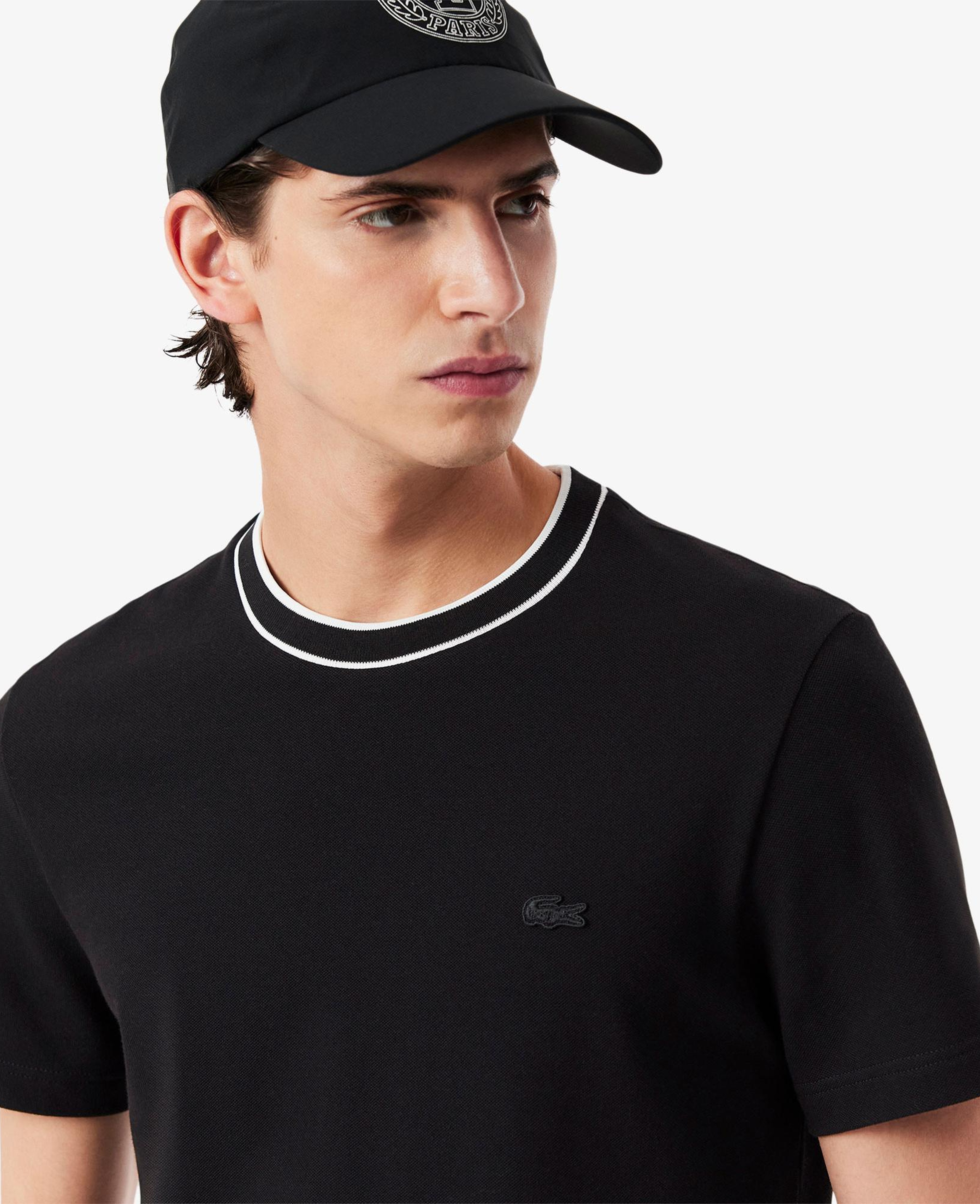 Lacoste Erkek Regular Fit Bisiklet Yaka Siyah T-Shirt