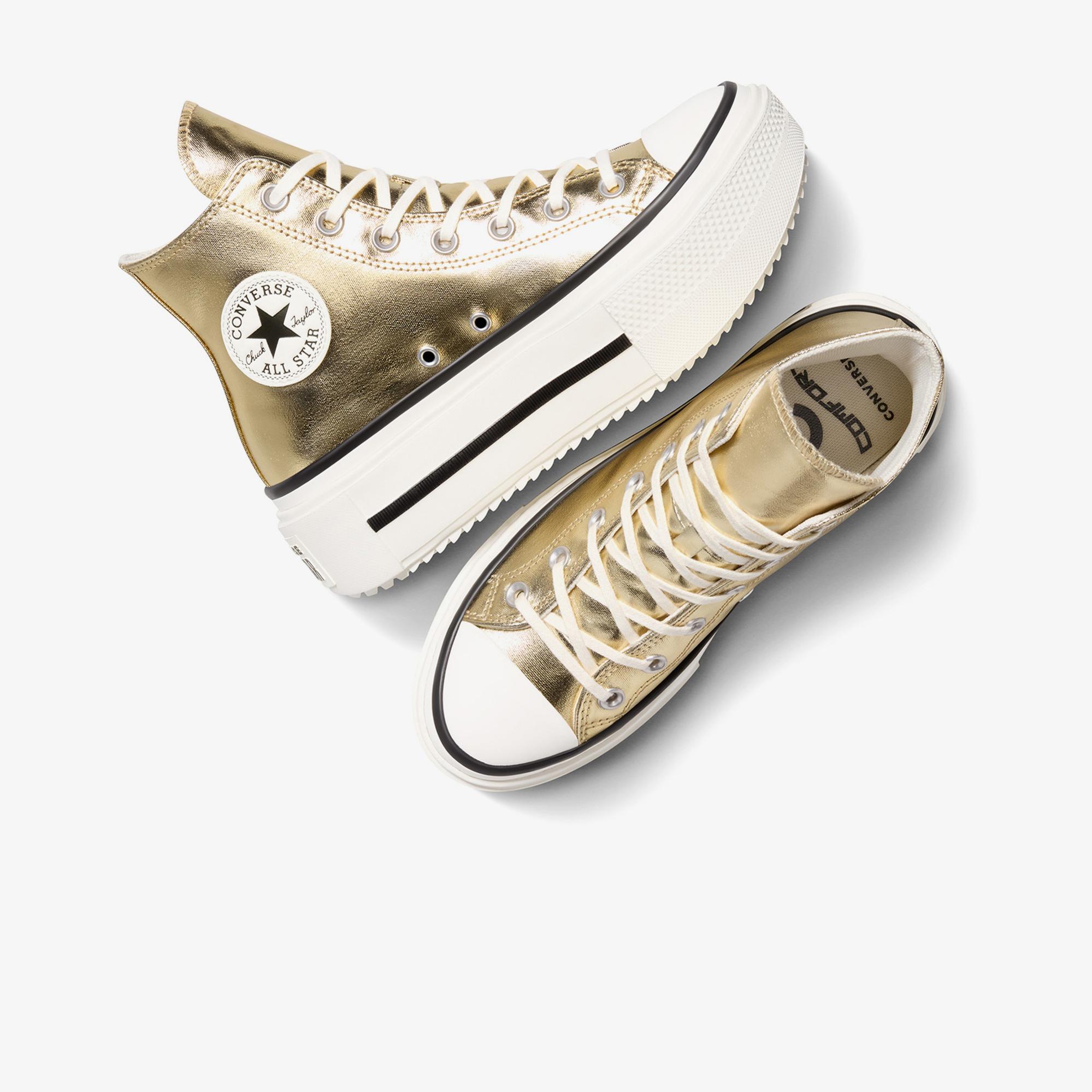 Converse Chuck Taylor All Star Lift Double Stack Unisex Altın Sneaker
