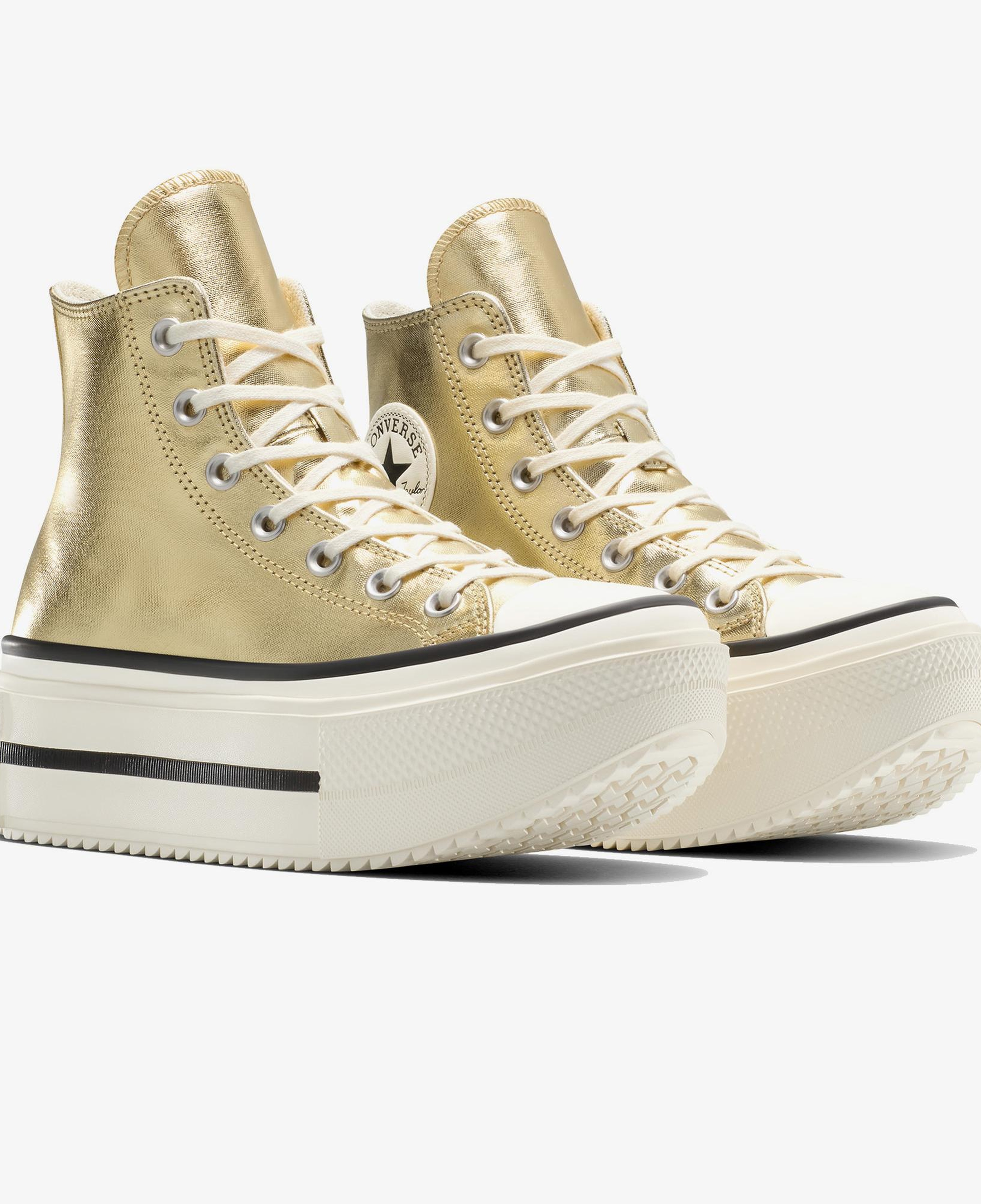 Converse Chuck Taylor All Star Lift Double Stack Unisex Altın Sneaker