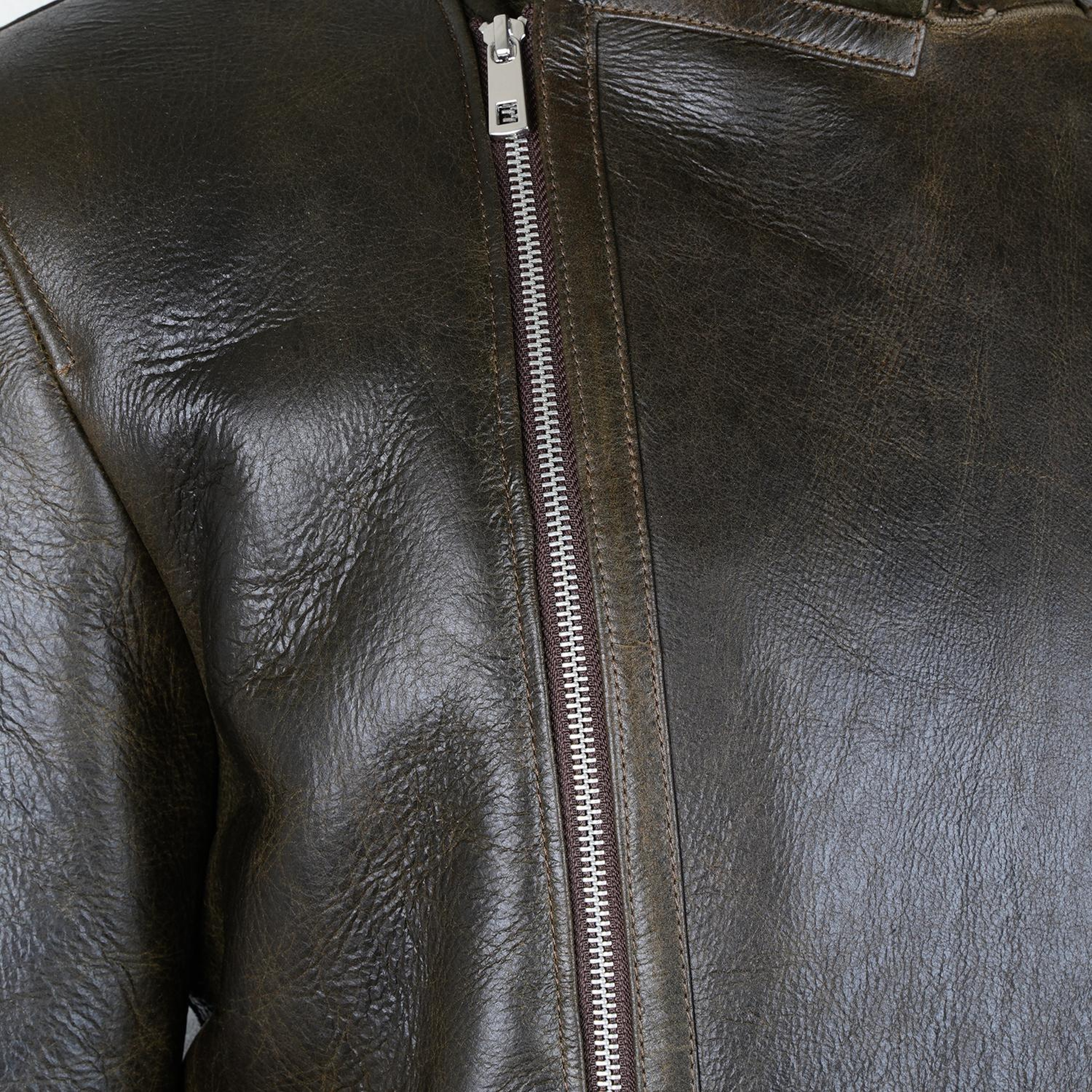 Ariance Yeşil Erkek Kürk Mont