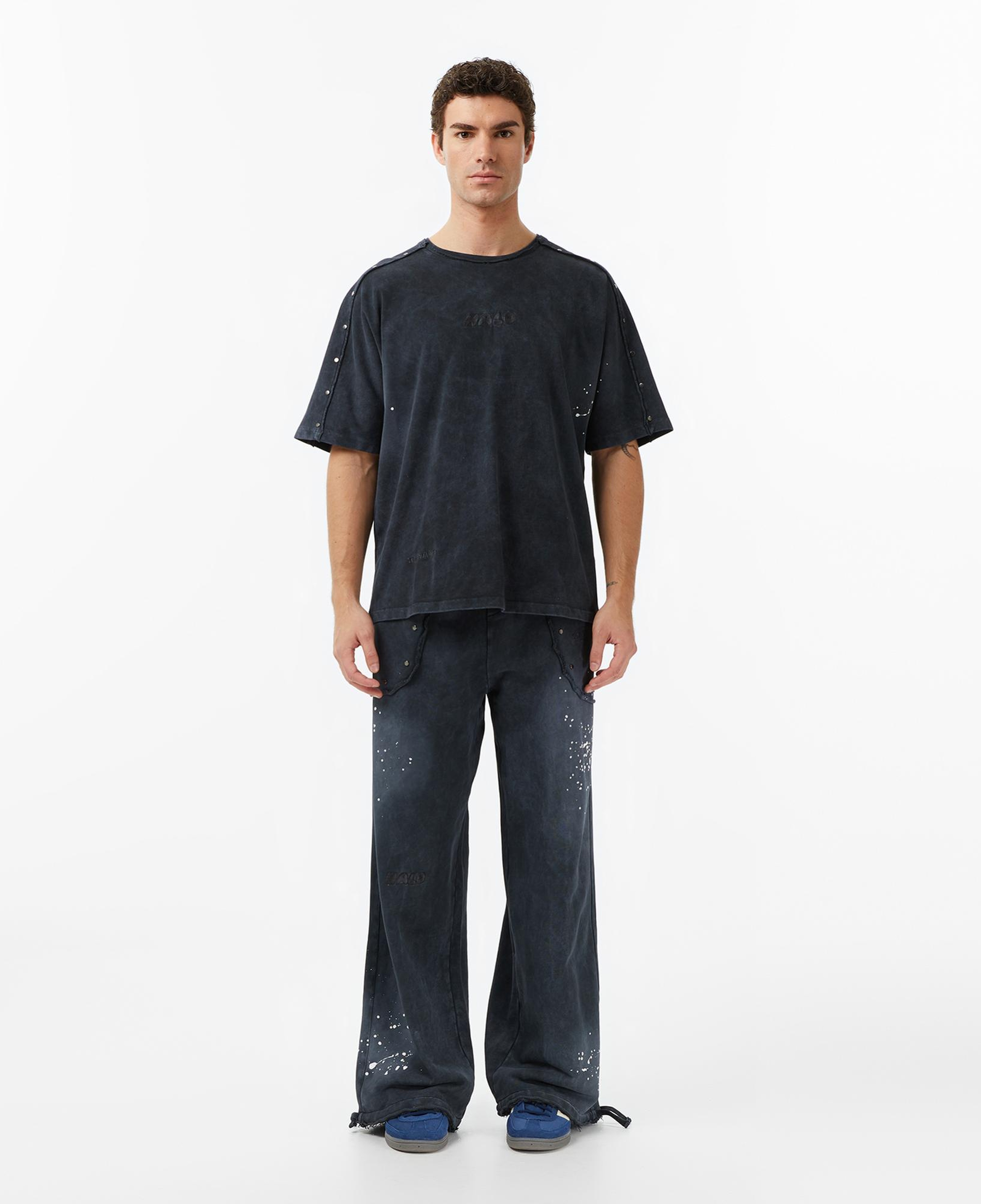 Les Benjamins Essentials 305 Erkek Mor T-Shirt