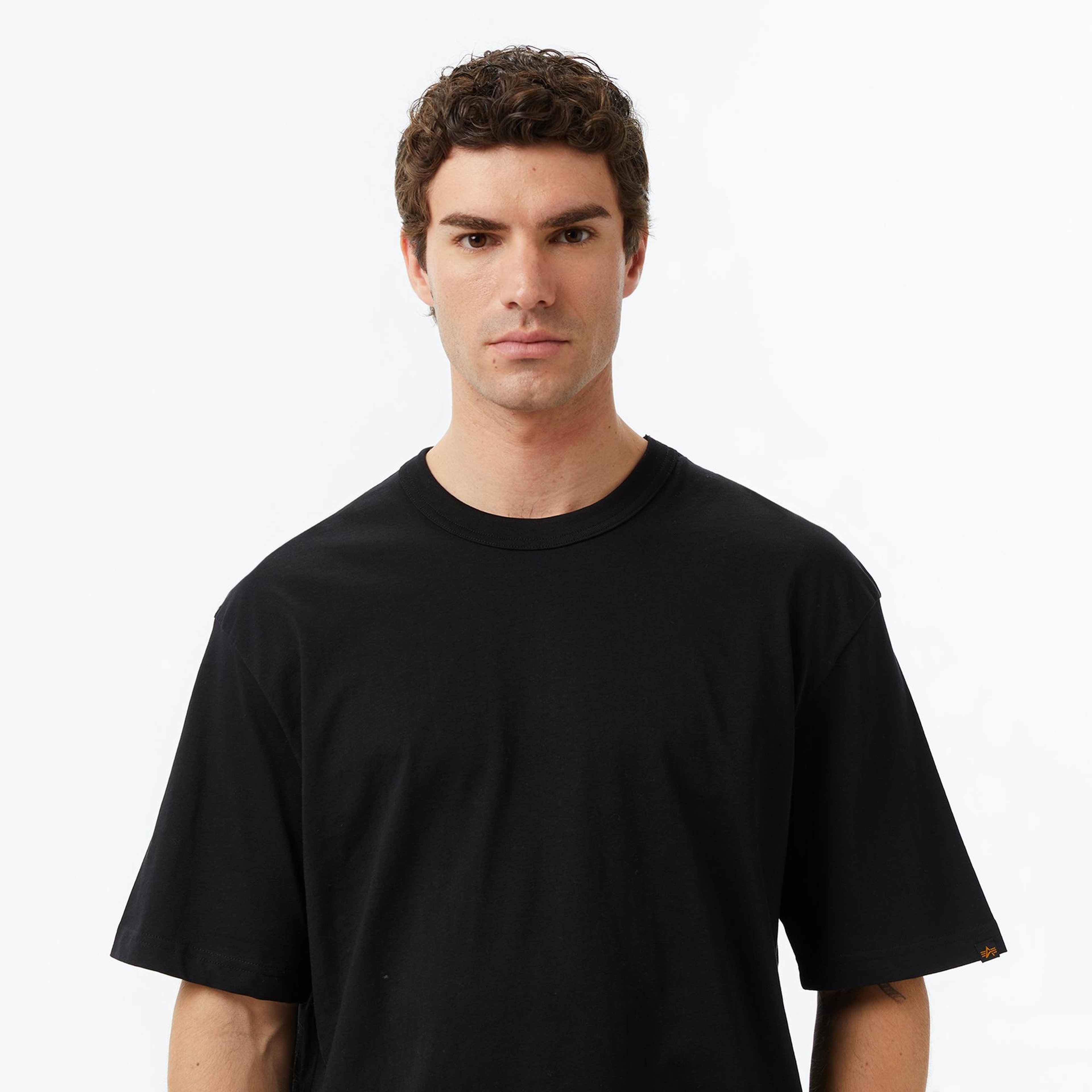 Alpha Indsutries Patched Erkek Siyah T-Shirt