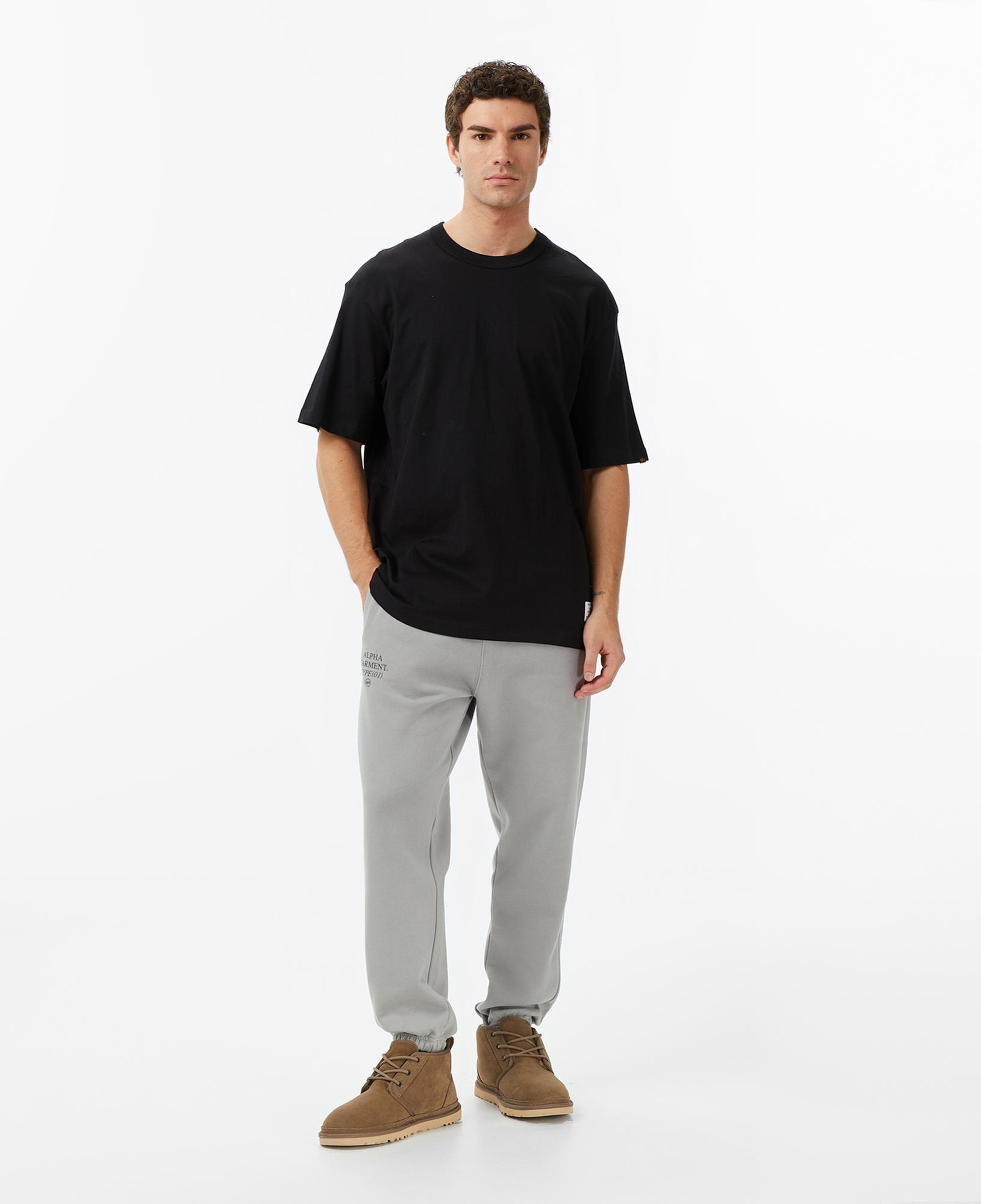 Alpha Indsutries Patched Erkek Siyah T-Shirt