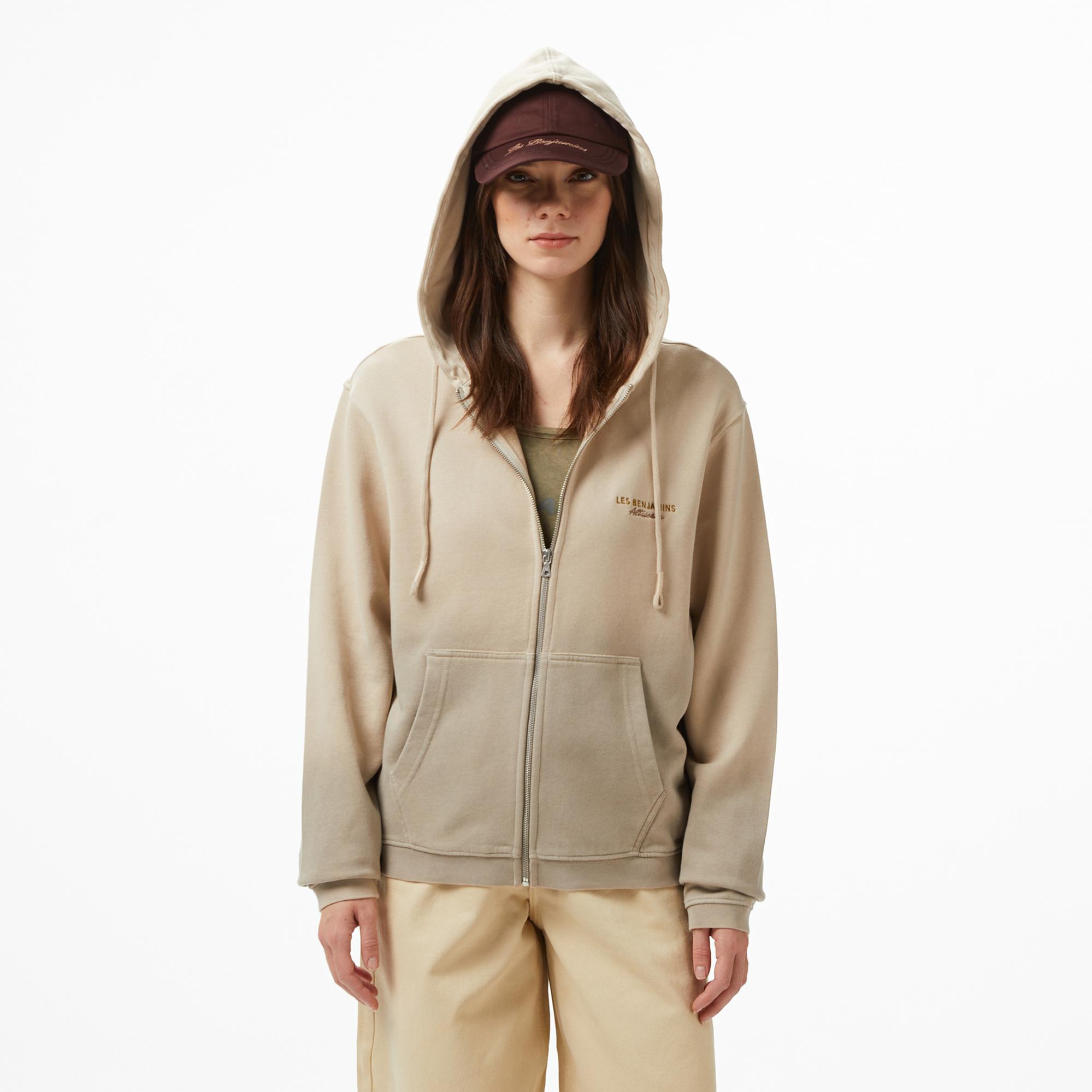 Les Benjamins Regular Fit Kadın Bej Sweatshirt