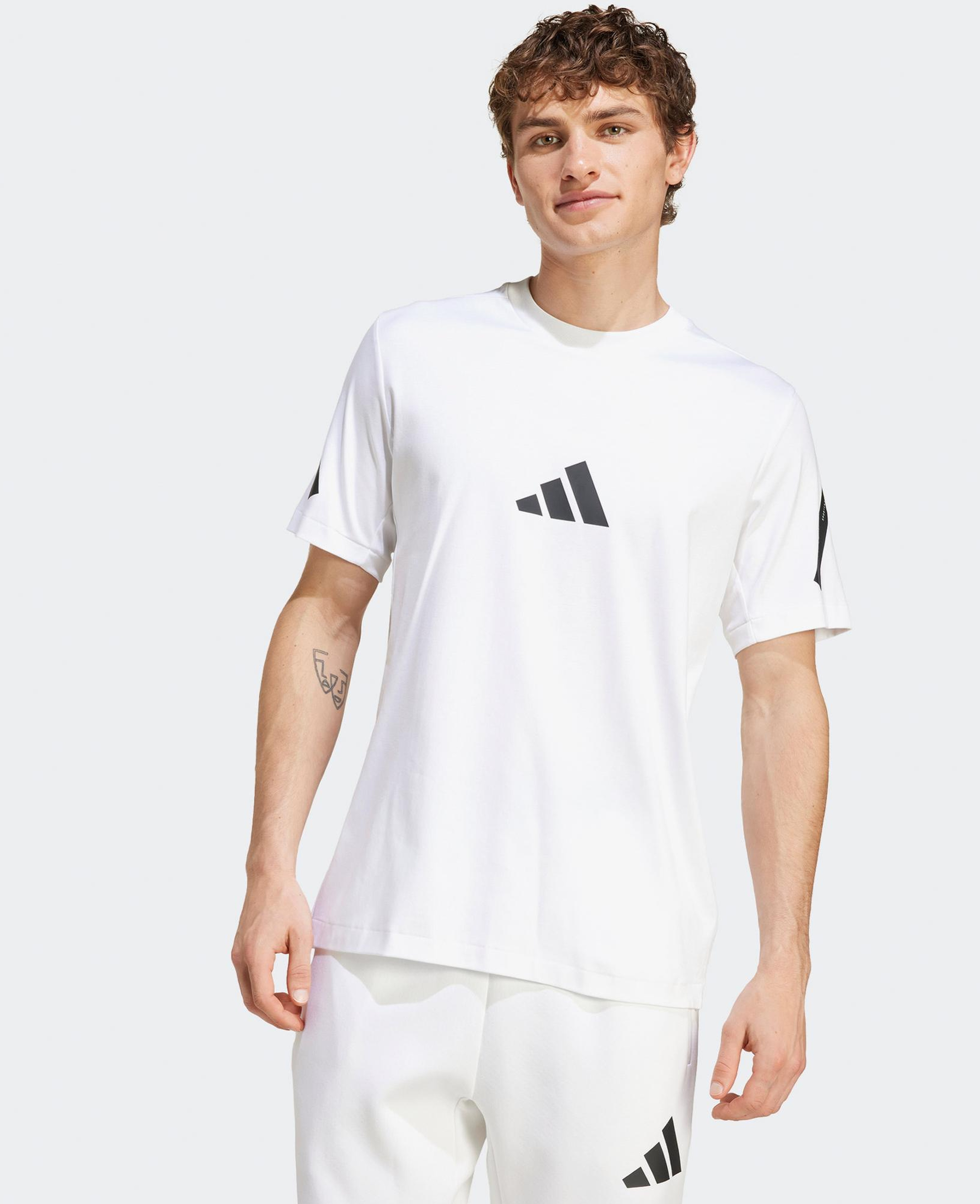 adidas Z.N.E. Erkek Beyaz T-Shirt