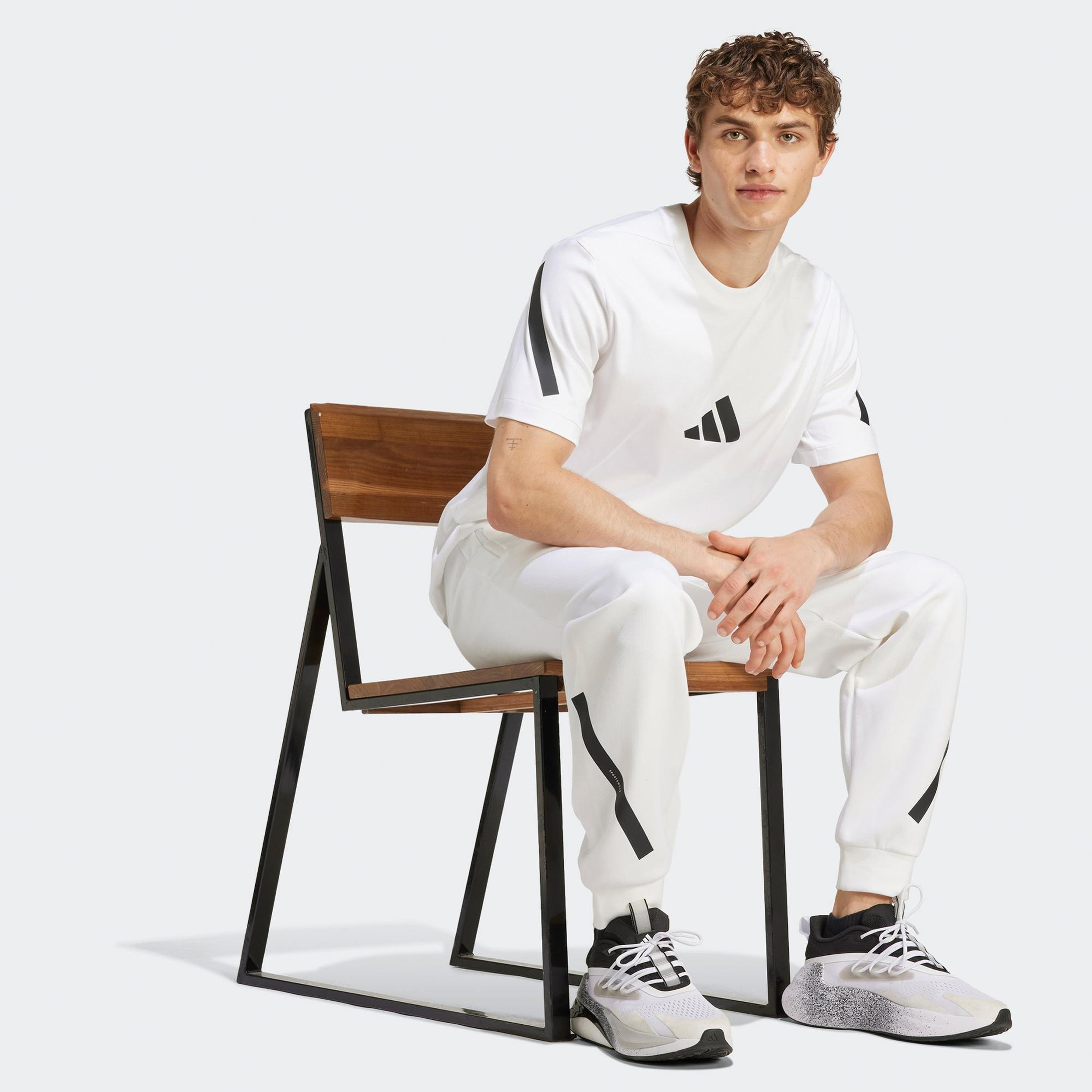 adidas Z.N.E. Erkek Beyaz T-Shirt